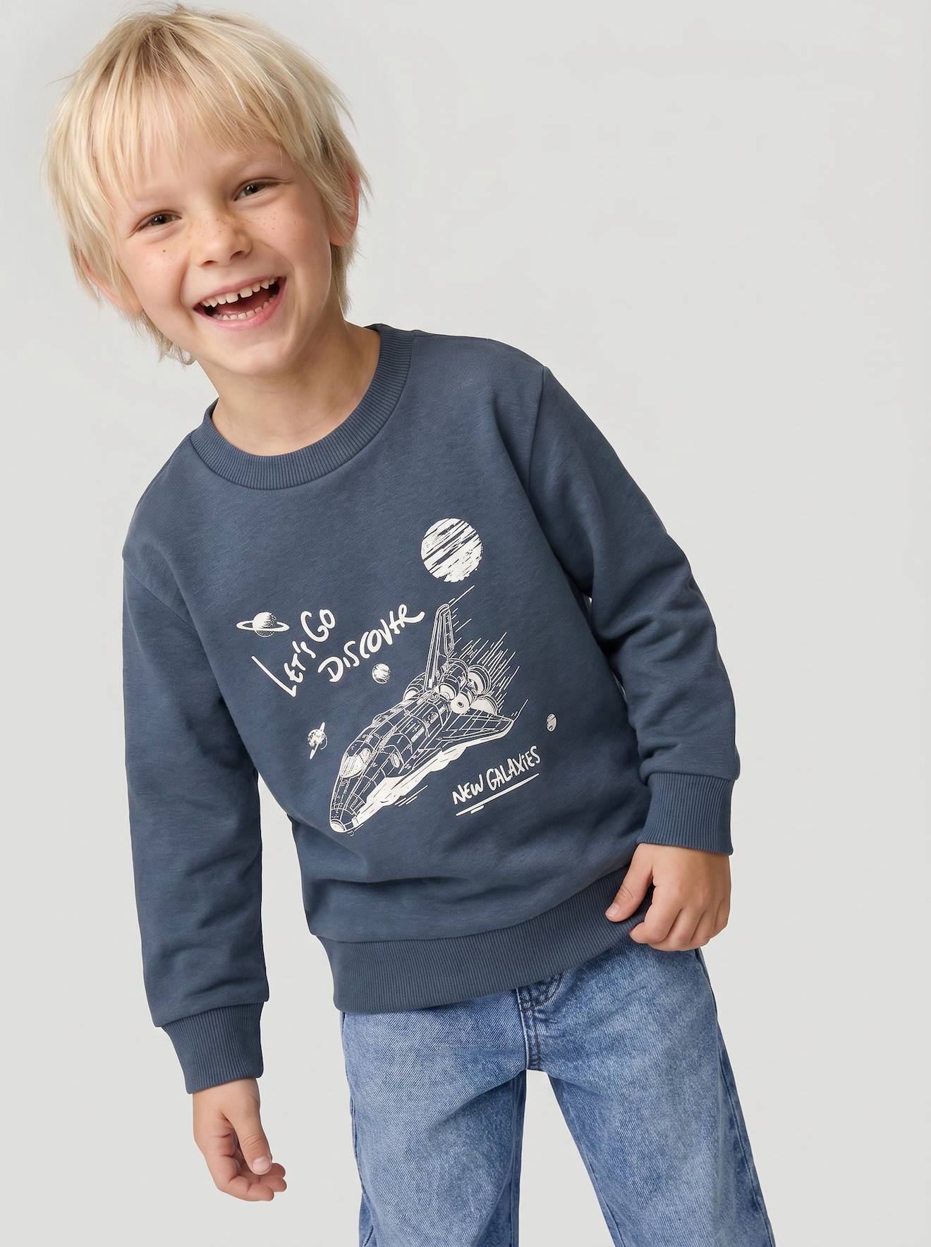 Sweatshirt mit Frontprint Jungen BASIC