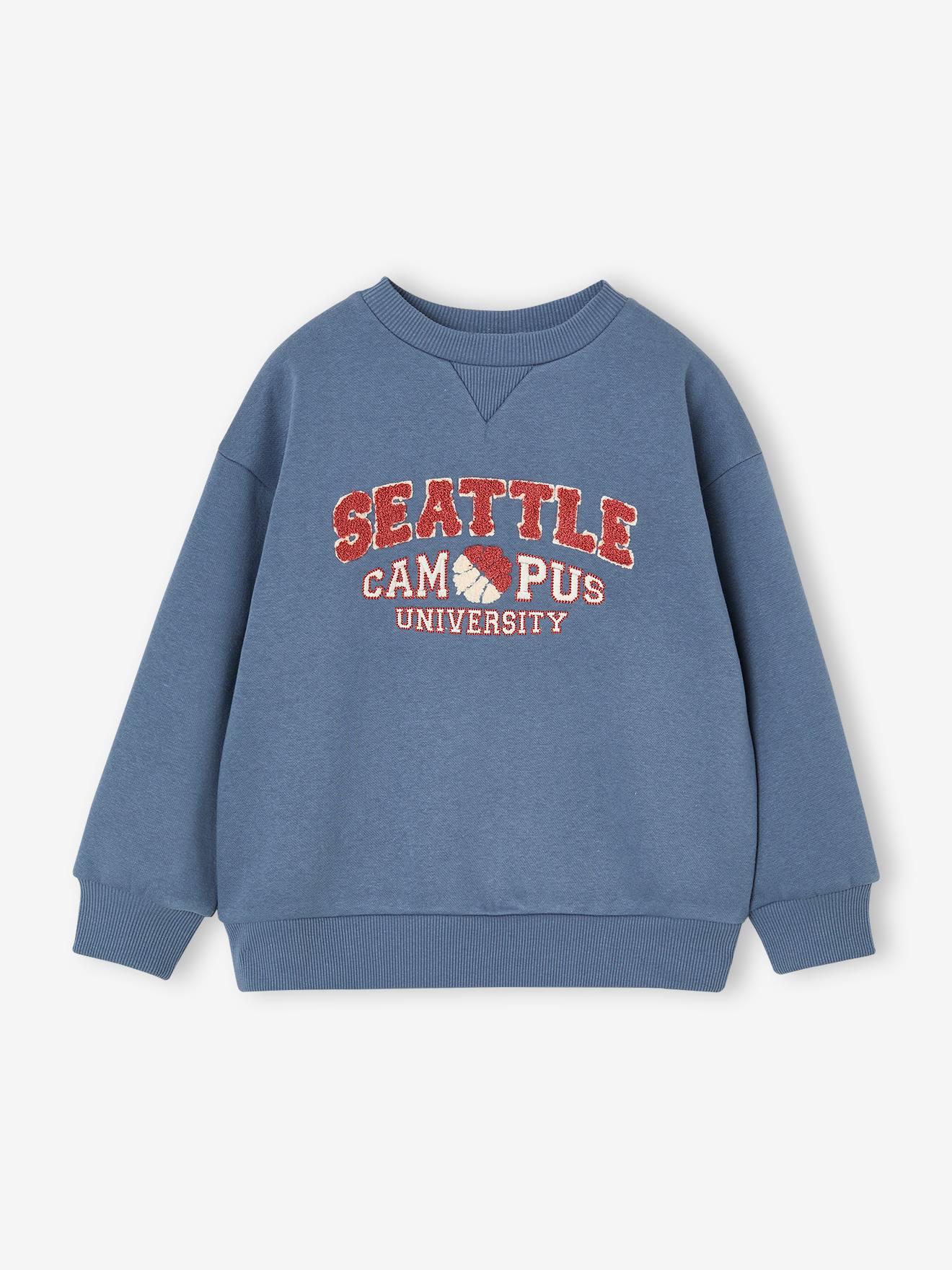 Sweatshirt mit Bouclé-Print Jungen