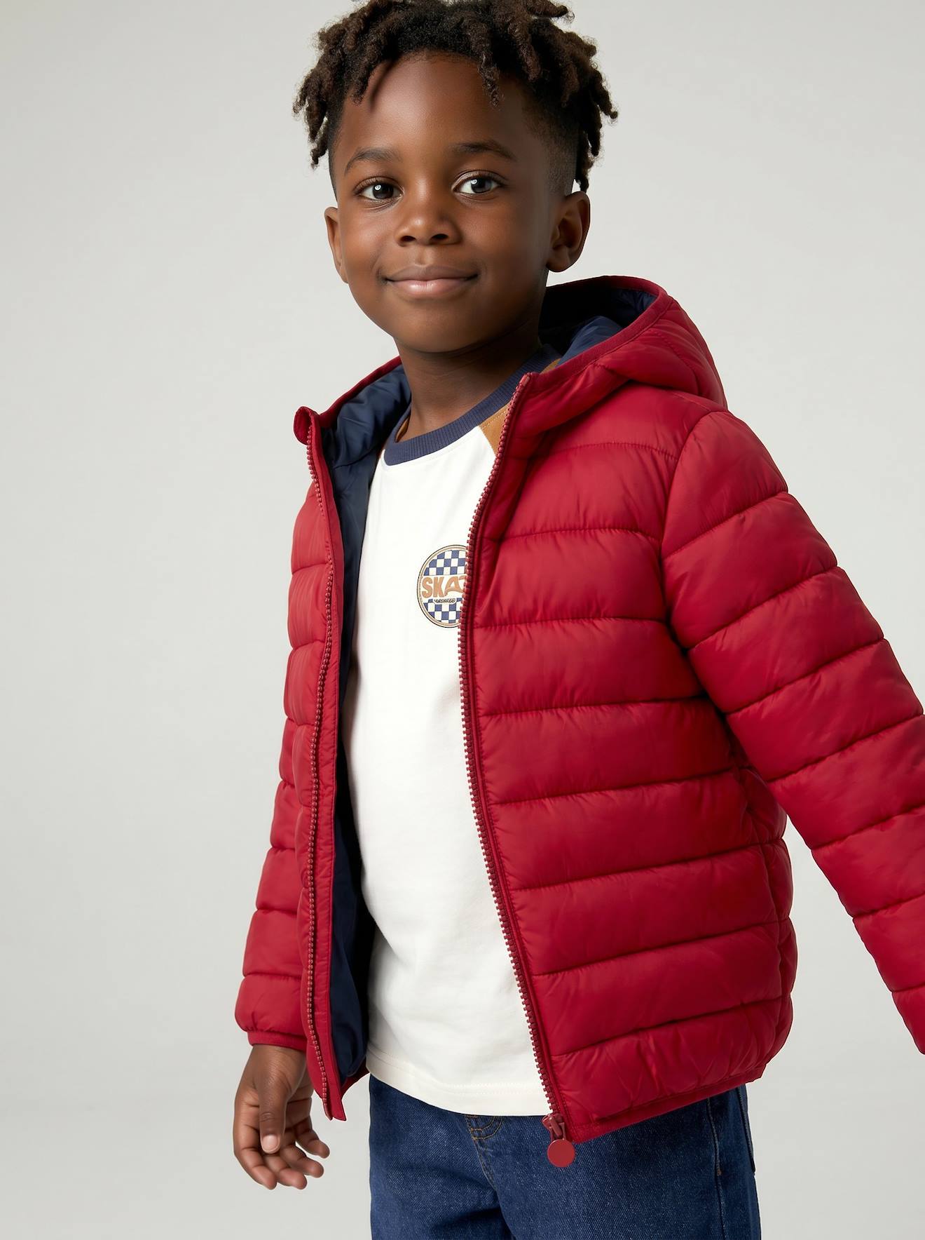 Jungen Steppjacke mit Kapuze