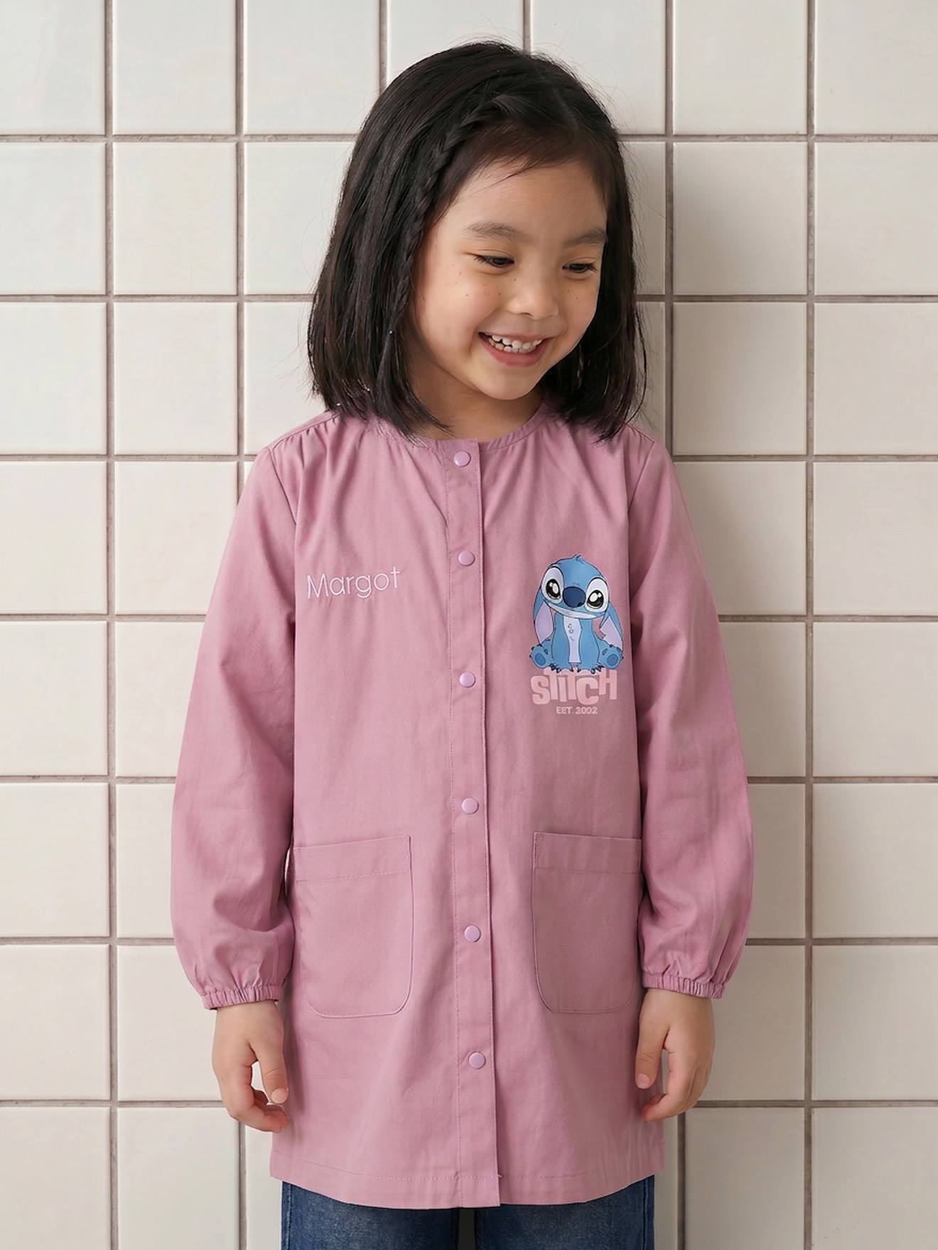 Malkittel Mädchen Disney LILO & STITCH personalisierbar