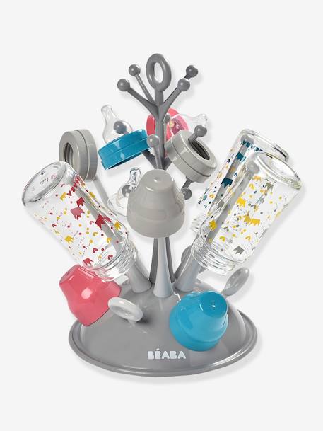 Abtropfgestell für Babyflaschen BEABA - grau+zartrosa - 2