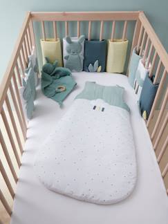 Dekoration & Bettwäsche-Babybettwäsche-Nestchen & Bettumrandungen-Baby Bettumrandung „Frühlingsregen“ Oeko-Tex