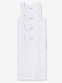 Jungenkleidung-Unterwäsche -HAPPY PRICE 4er-Pack Trägershirts für Kinder