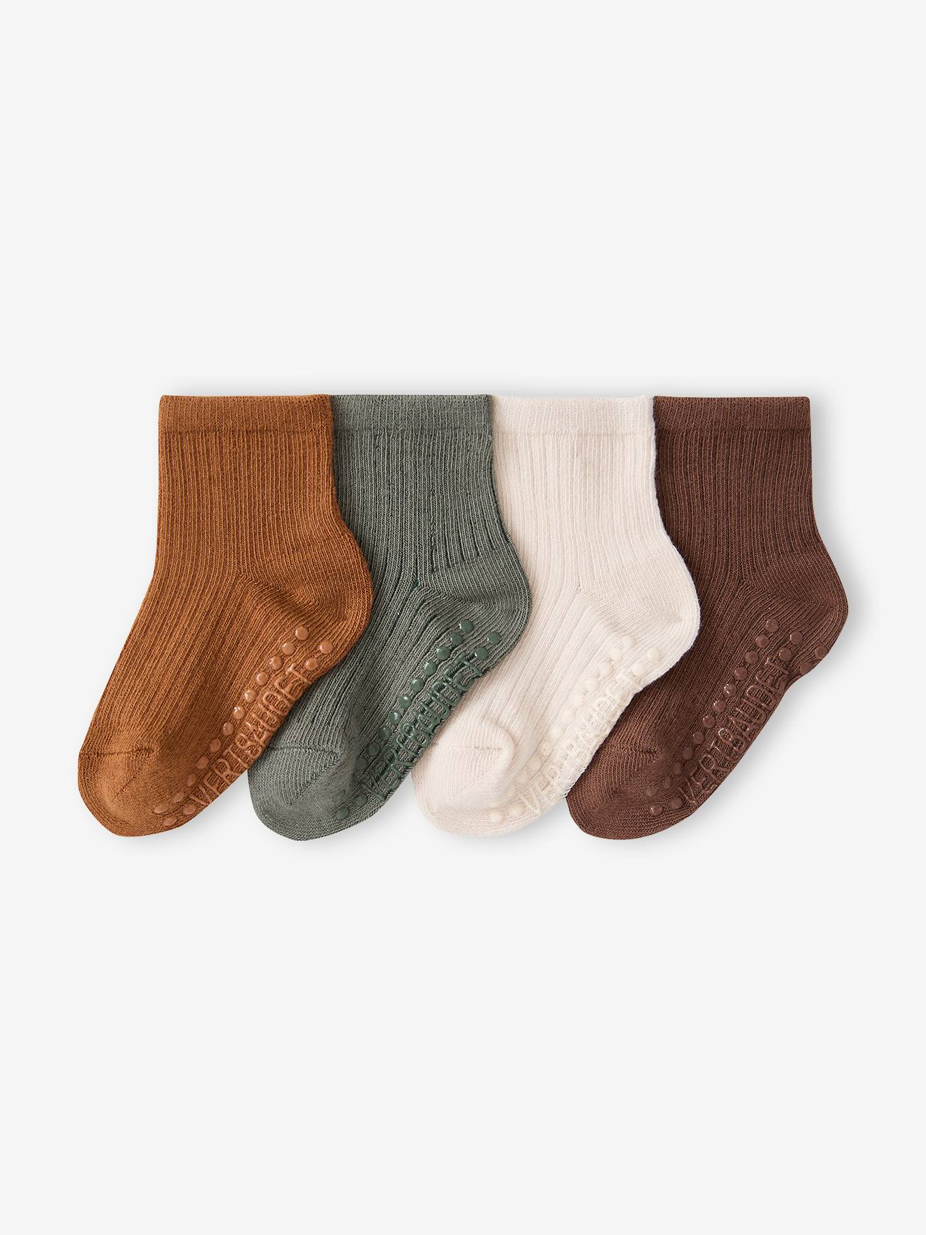 4er-Pack Baby Stoppersocken