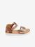 Mädchen Sandalen mit Anziehtrick - braun+khaki - 2