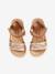 Mädchen Sandalen mit Anziehtrick - braun+khaki - 4