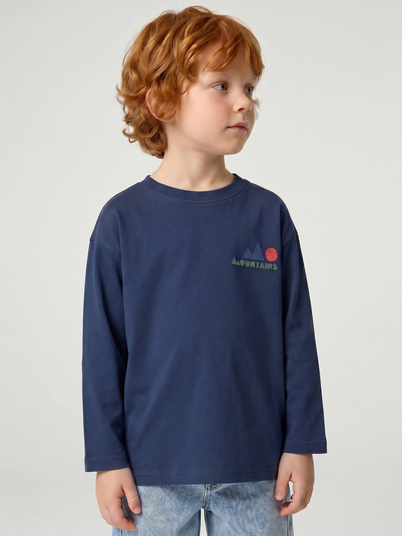 Shirt Jungen Print vorn und hinten