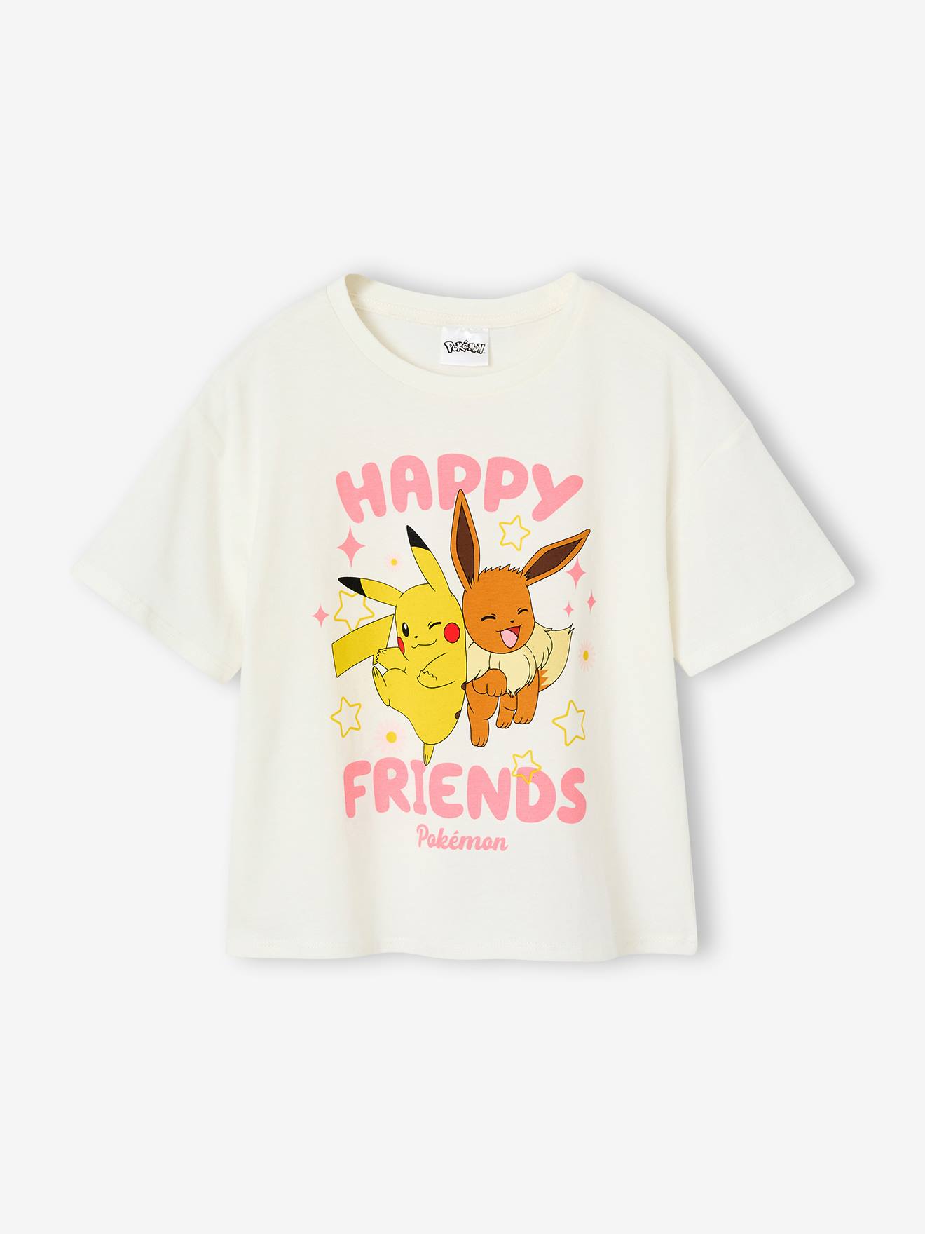 T-Shirt mit Pikachu und Evoli Mädchen POKEMON