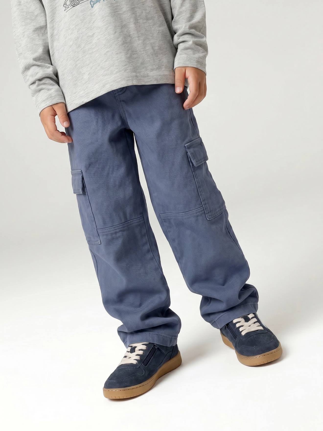 Robuste Cargojeans Jungen Hüftweite REGULAR