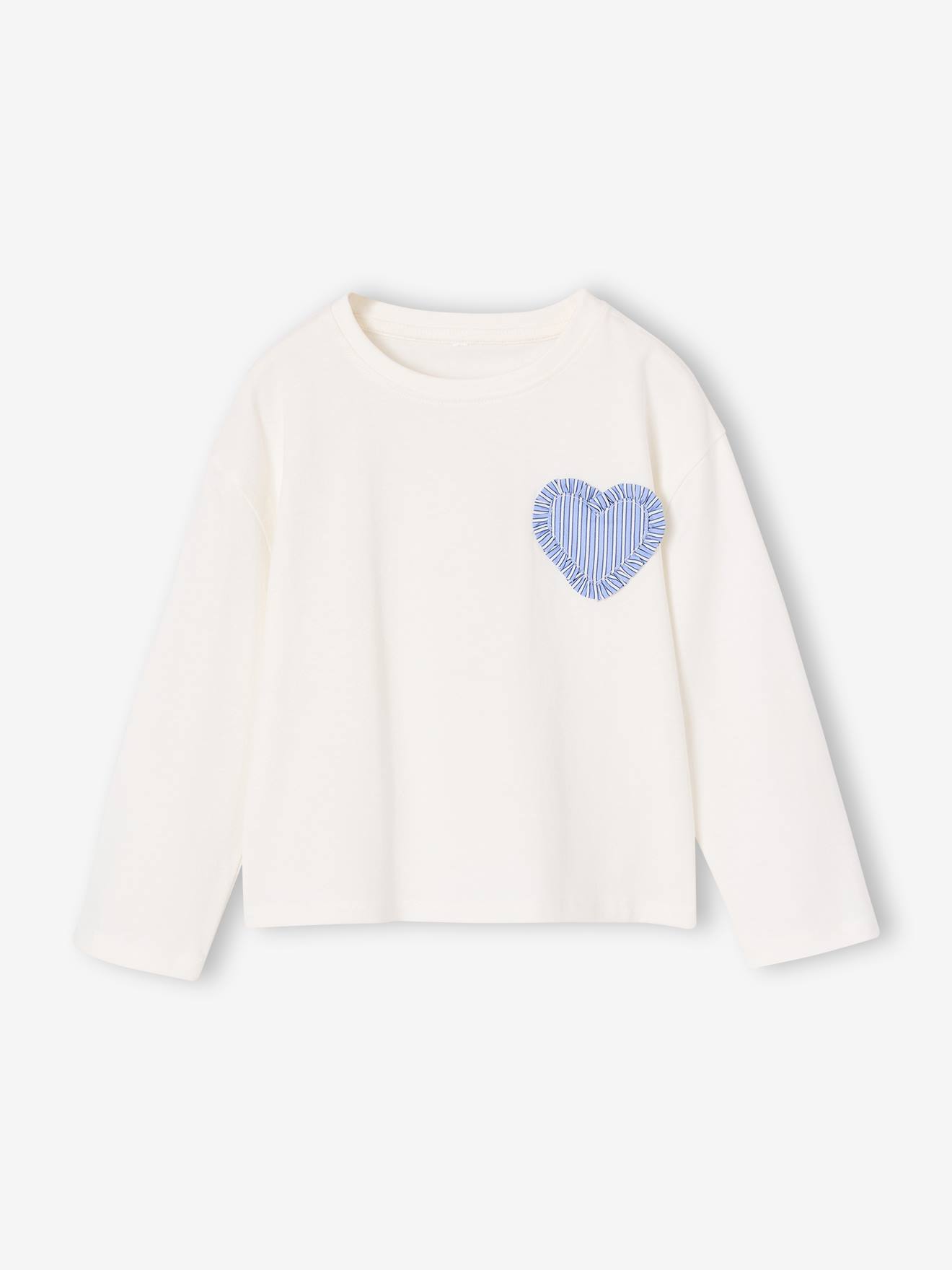 Shirt mit Herz-Applikation Mädchen