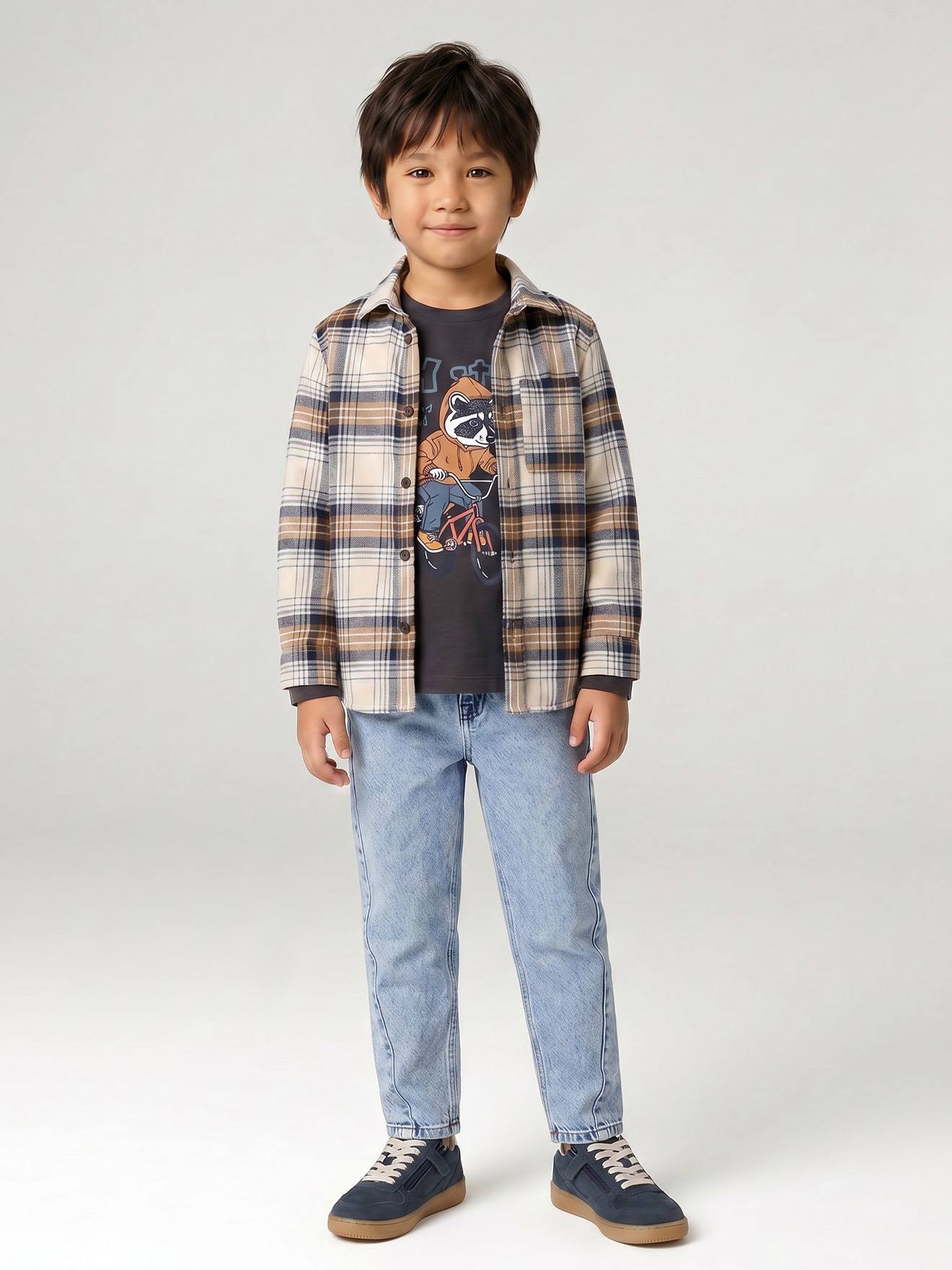 Shirt mit Tier-Print in Kreideoptik Jungen