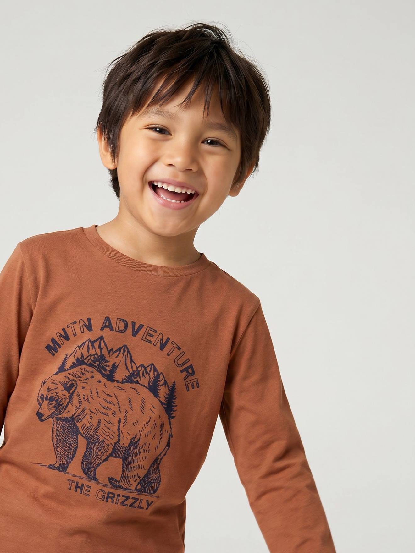 Langarmshirt mit Print Jungen