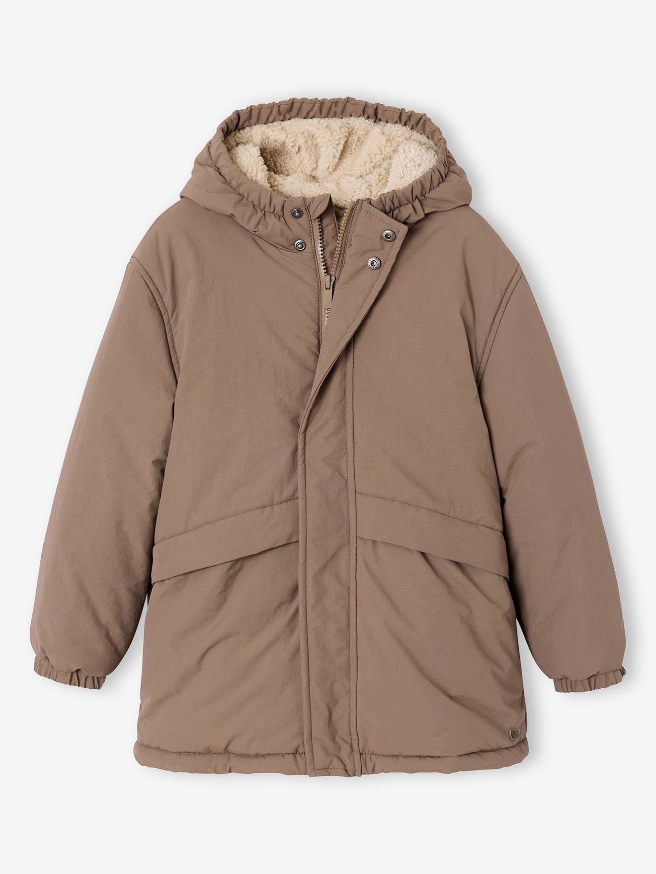 Jungen Winterparka mit Webpelzfutter