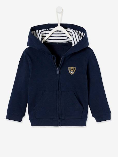 Vertbaudet Baby Jungen Kapuzen-Sweatjacke