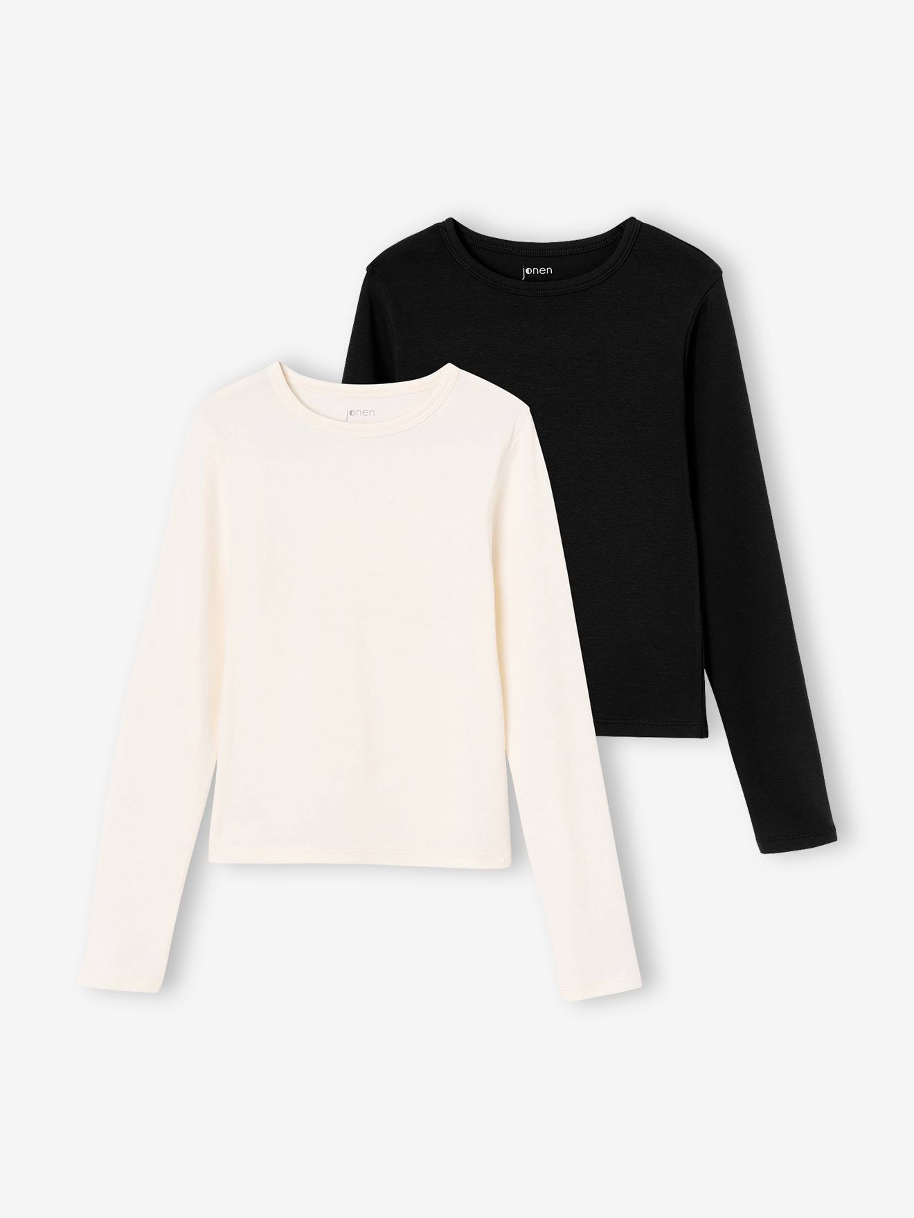 2er-Pack Cropped-Shirts Mädchen BASIC