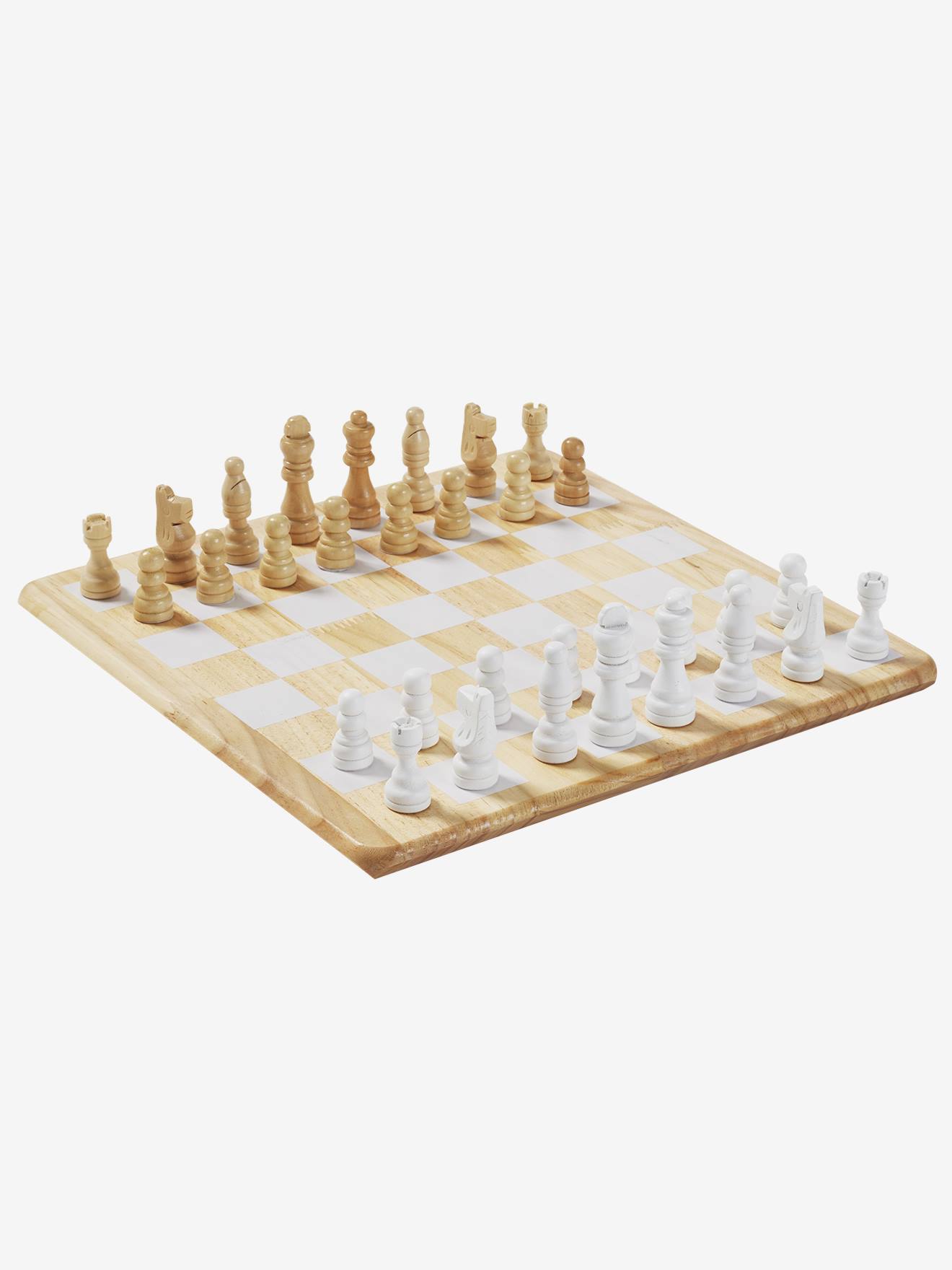 Vertbaudet Kinder Schach-Spiel, Holz FSC® in mehrfarbig