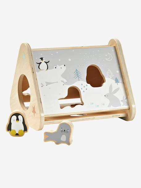 Baby Steckkasten „Tierwelten“, Holz FSC - mehrfarben - 3