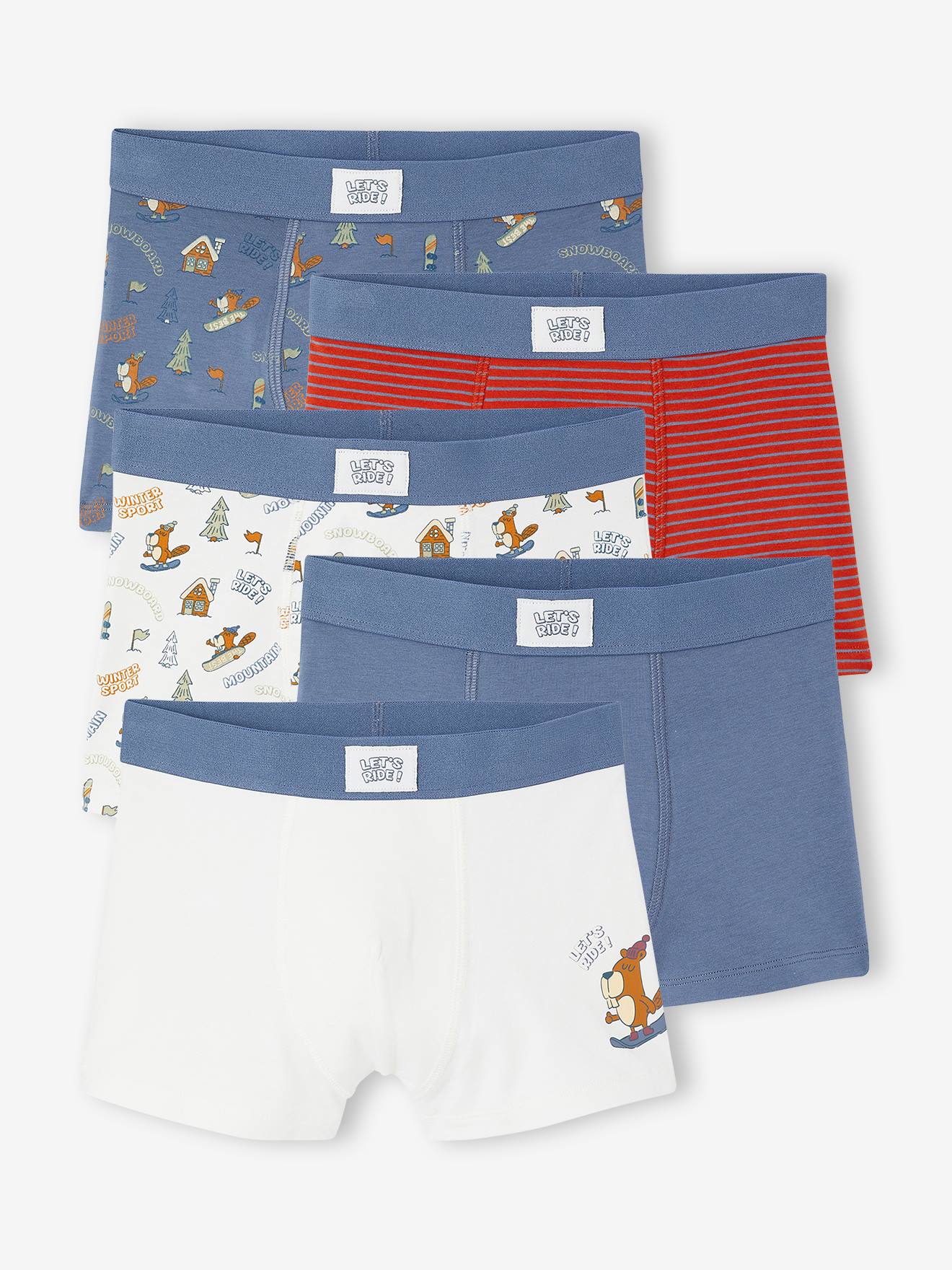 5er-Pack Boxershorts BIBER Jungen