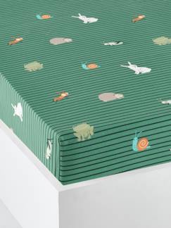 Dekoration & Bettwäsche-Kinderbettwäsche-Bio-Kollektion: Kinder Spannbettlaken „Tierforscher“
