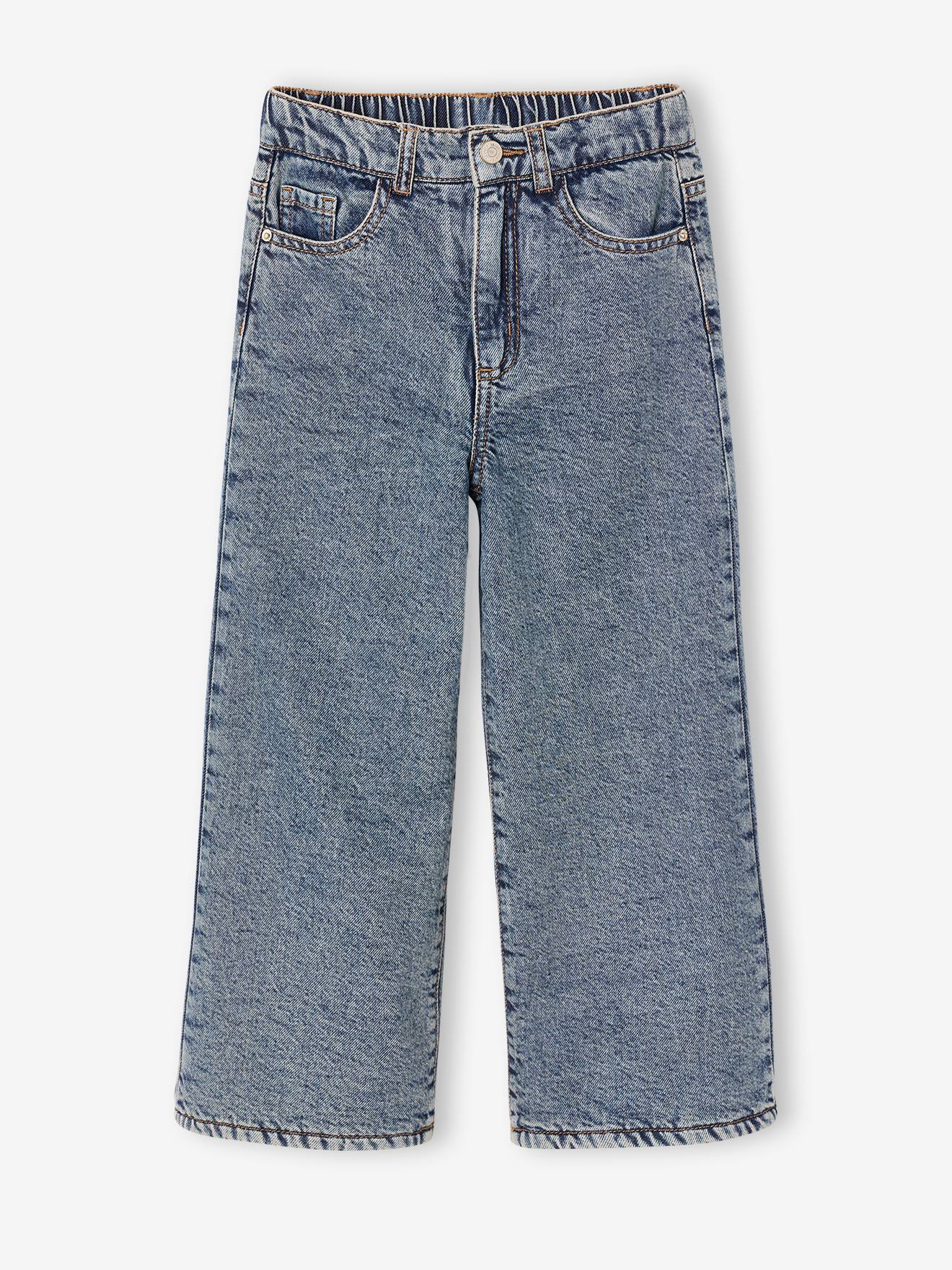 Weite Thermojeans mit Fleecefutter Mädchen Bundweite verstellbar