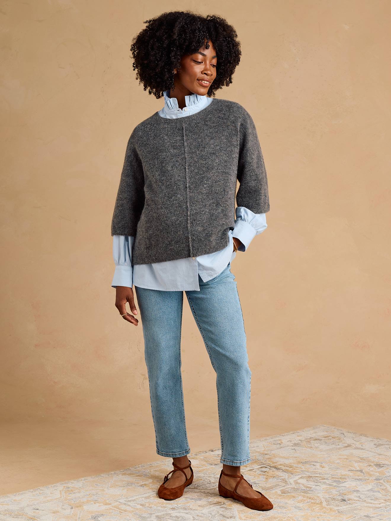 Umstansjeans Mom-Fit ENVIE DE FRAISE