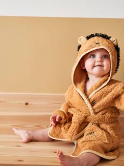 Geschenkideen für die Babyparty-Baby Bademantel „Löwe“ Oeko-Tex, personalisierbar