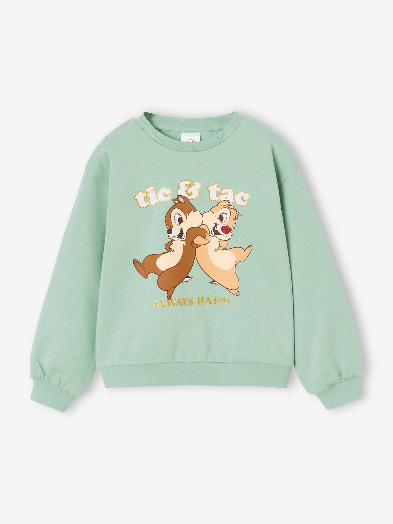 Sweatshirt Mädchen mit Glitzerdetails DISNEY Chip und Chap