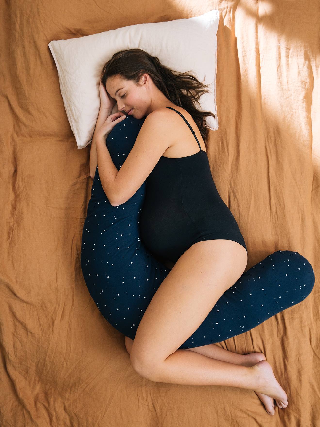 Vertbaudet 2-In-1-Stillkissen Mit Schonbezug Dunkelblau Polarstern Einheitsgröße