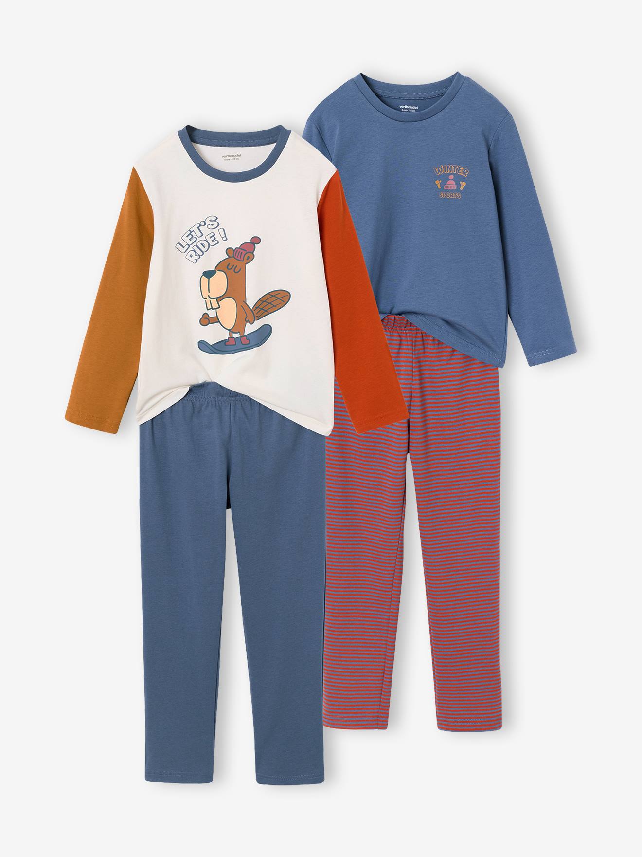 2er-Pack Schlafanzüge WINTER BIBER Jungen