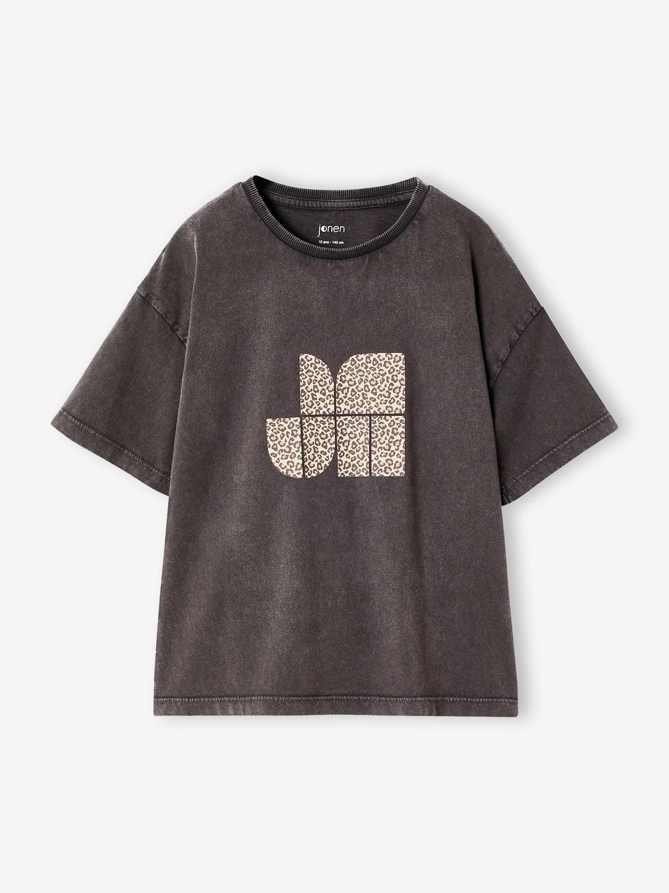 T-Shirt Logo-Motiv Mädchen JONEN