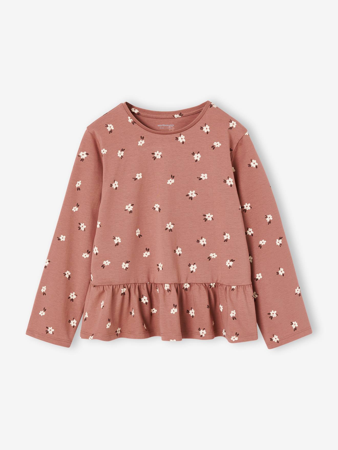 Langarmshirt mit Schößchen Mädchen