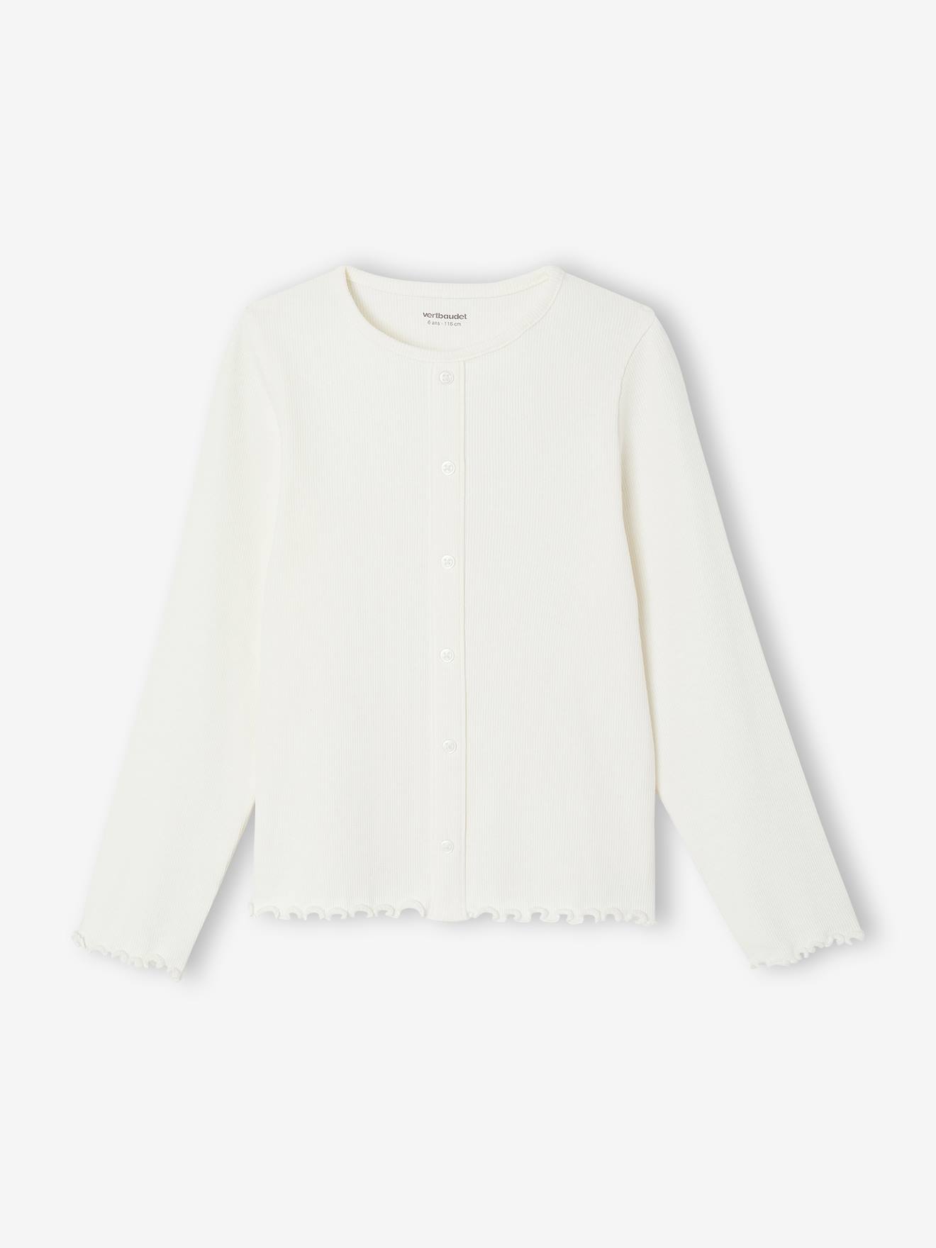 Langarmshirt aus Ripp Mädchen