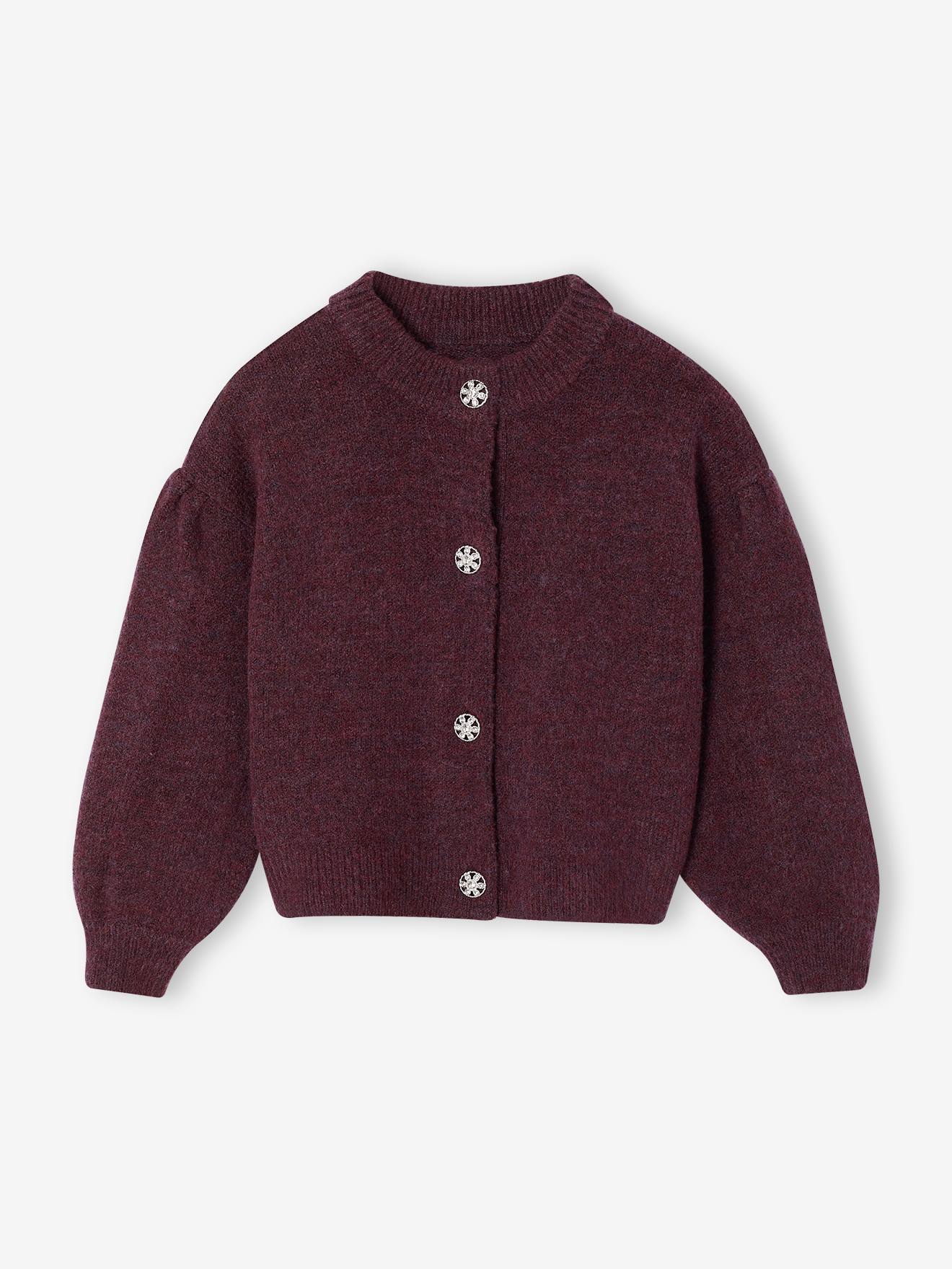 Strickjacke Schmuckknöpfe Mädchen
