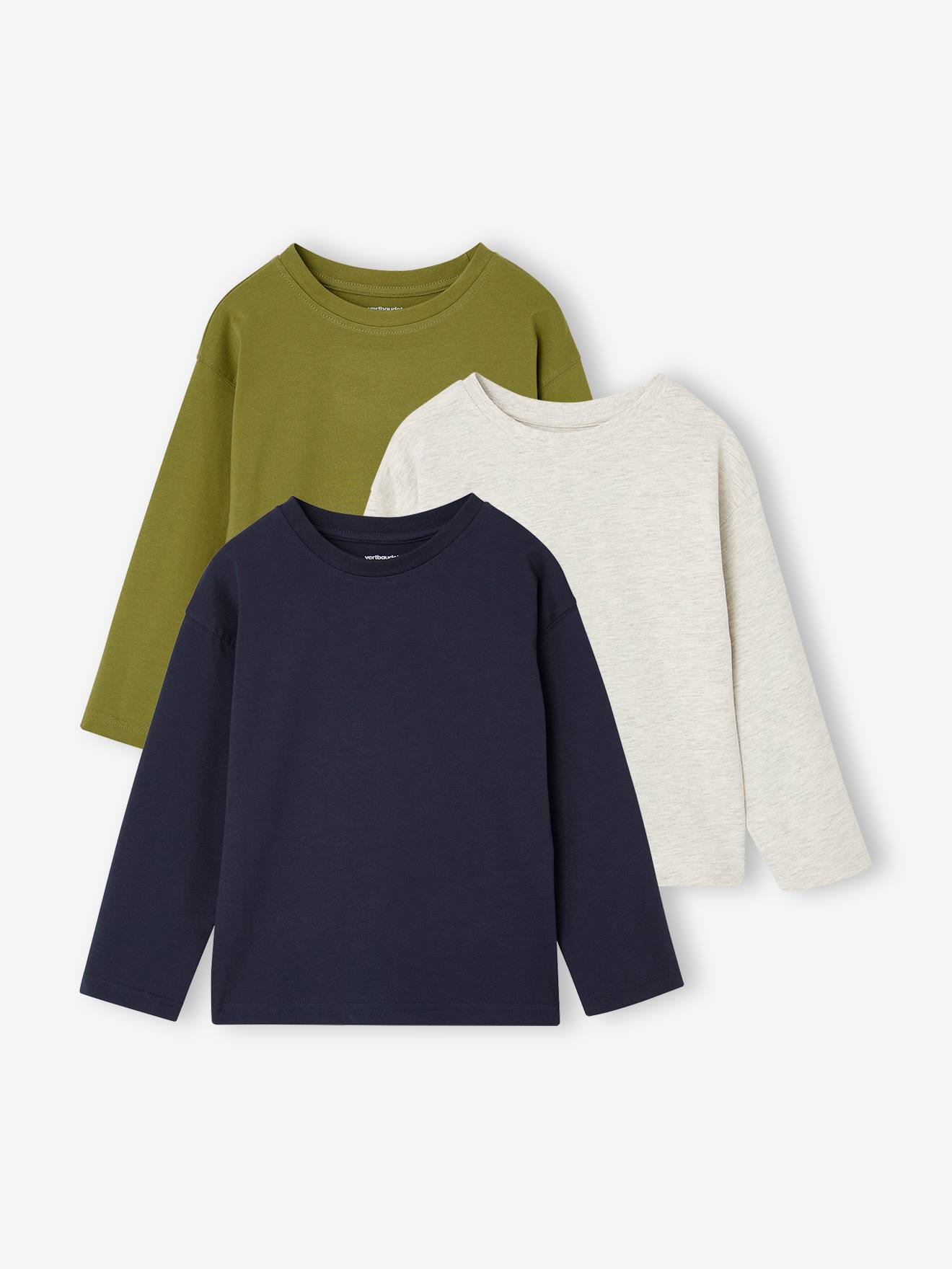 3er-Pack Shirts Jungen BASIC