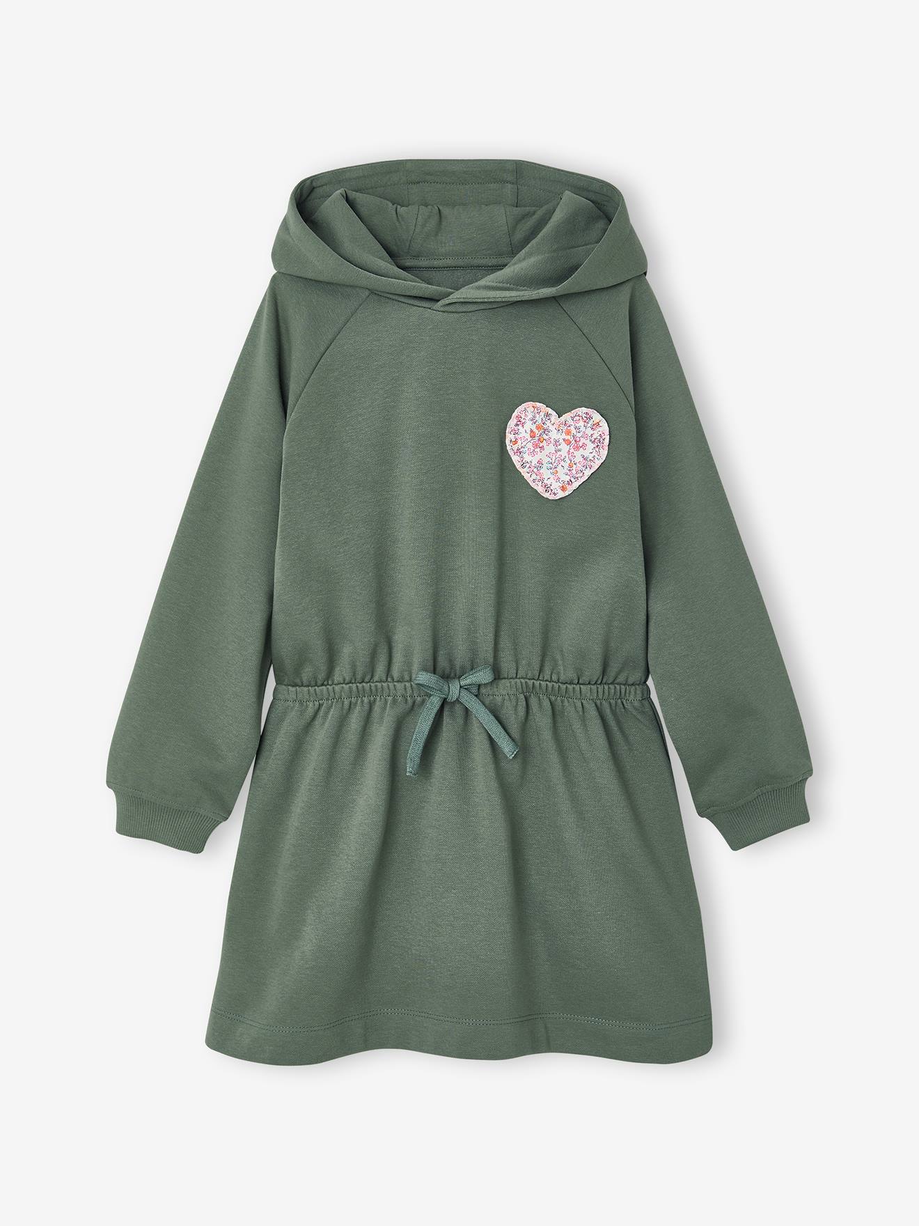 Kurzes Kapuzenkleid Mädchen