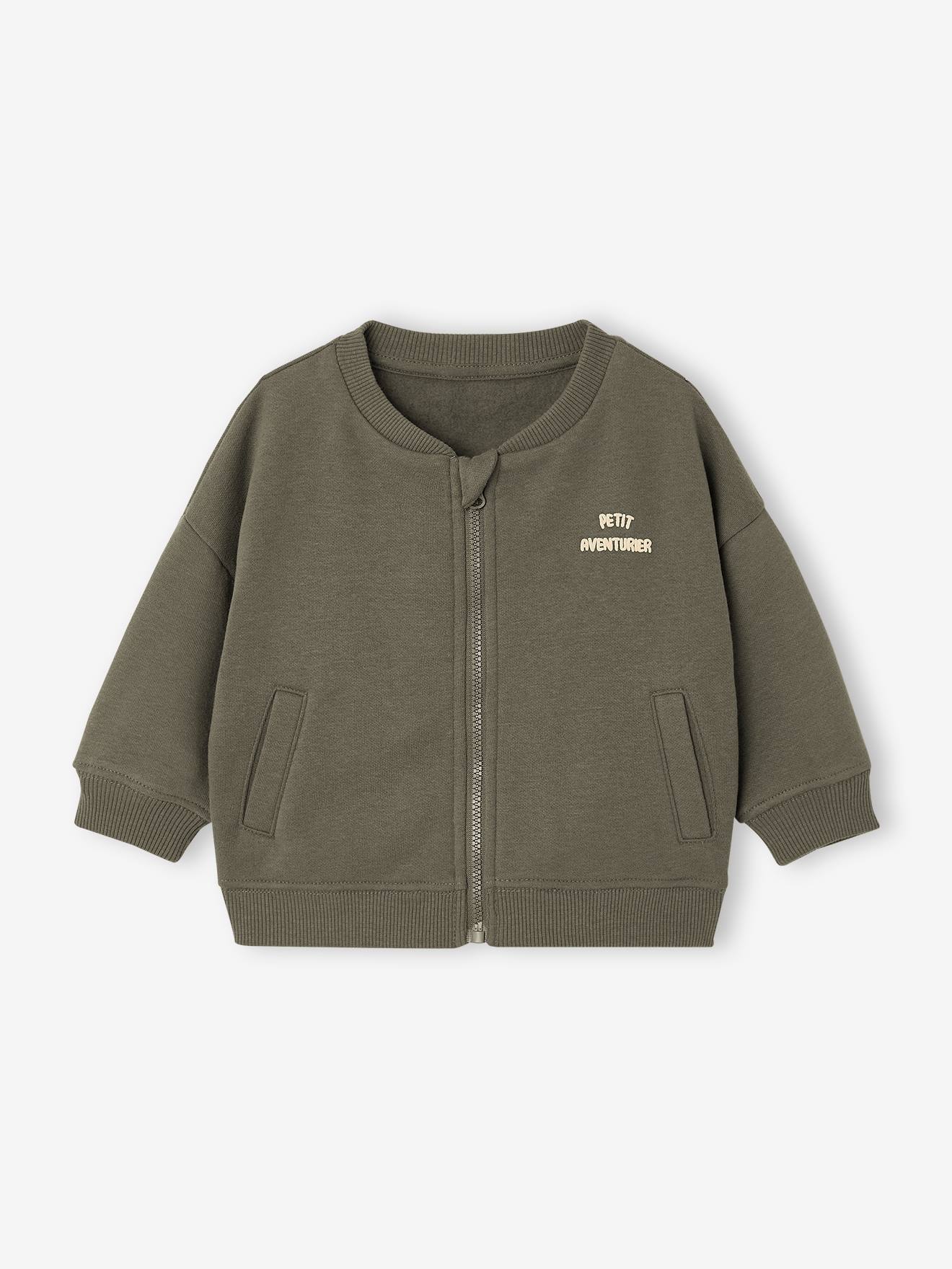 Sweatjacke mit Reißverschluss Baby Jungen BASIC personalisierbar