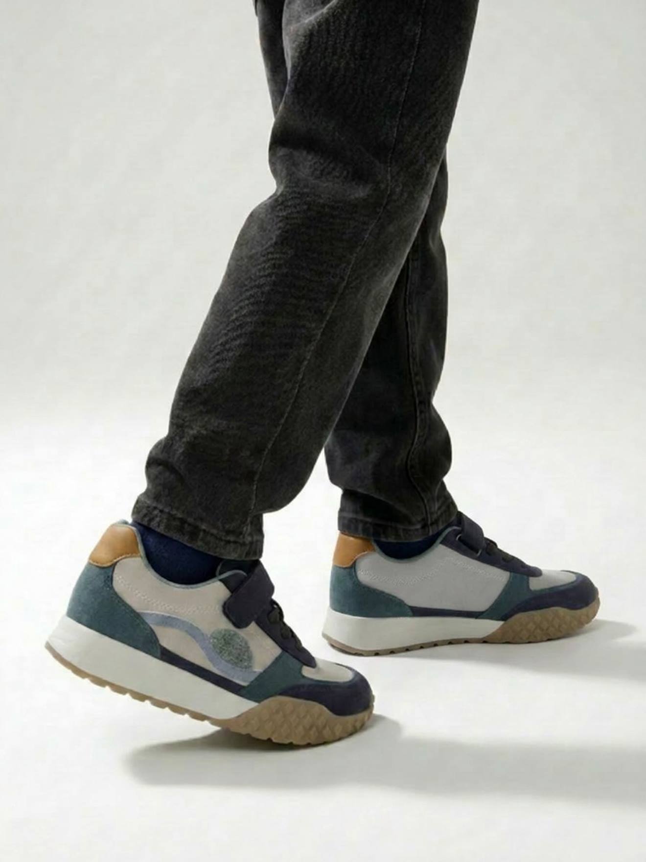 Kinder Klett-Sneakers mit elastischer Schnürung und Anziehtrick set