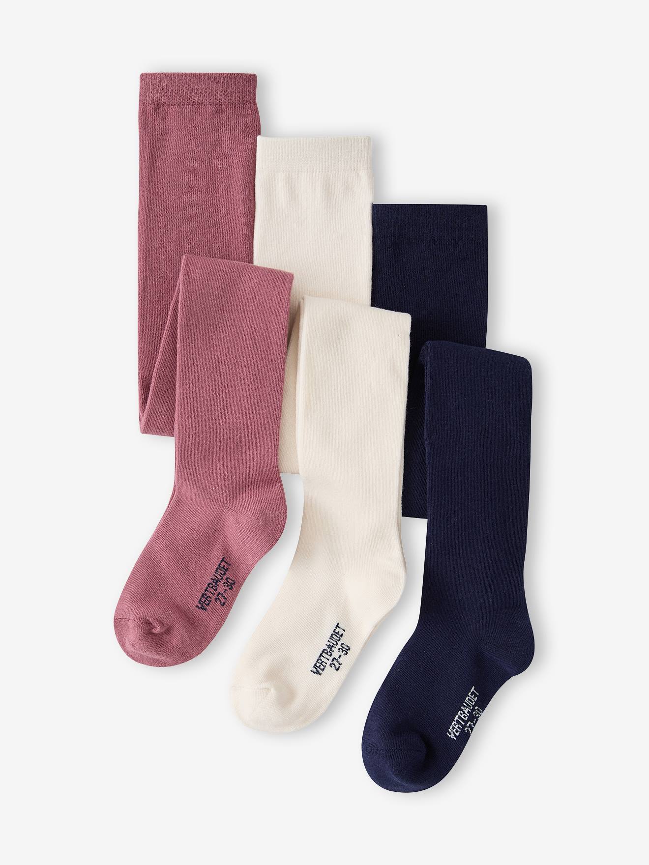 3er-Pack Mädchen Strumpfhosen BASIC