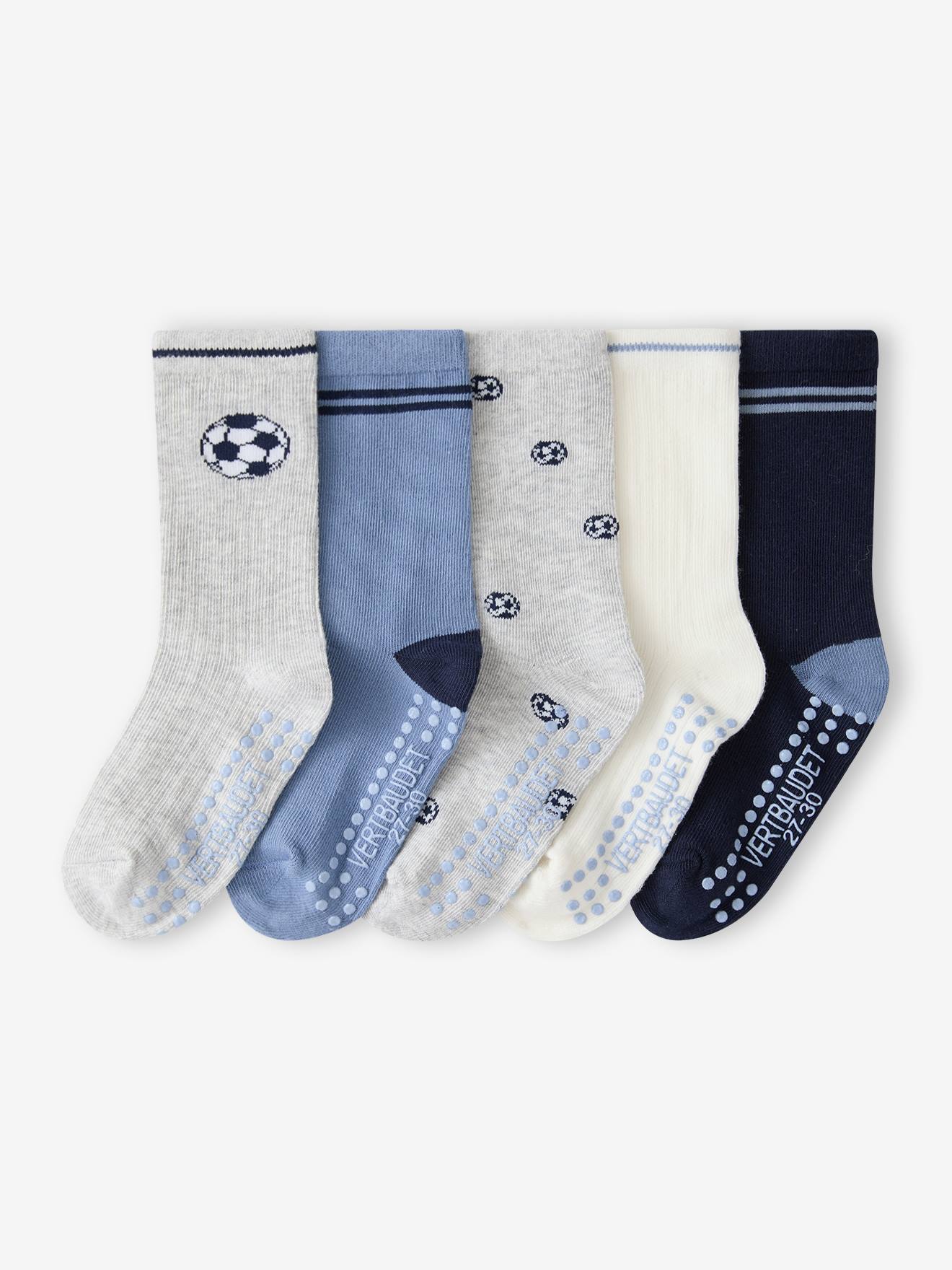 5er-Set Socken Fußball-Motive Jungen