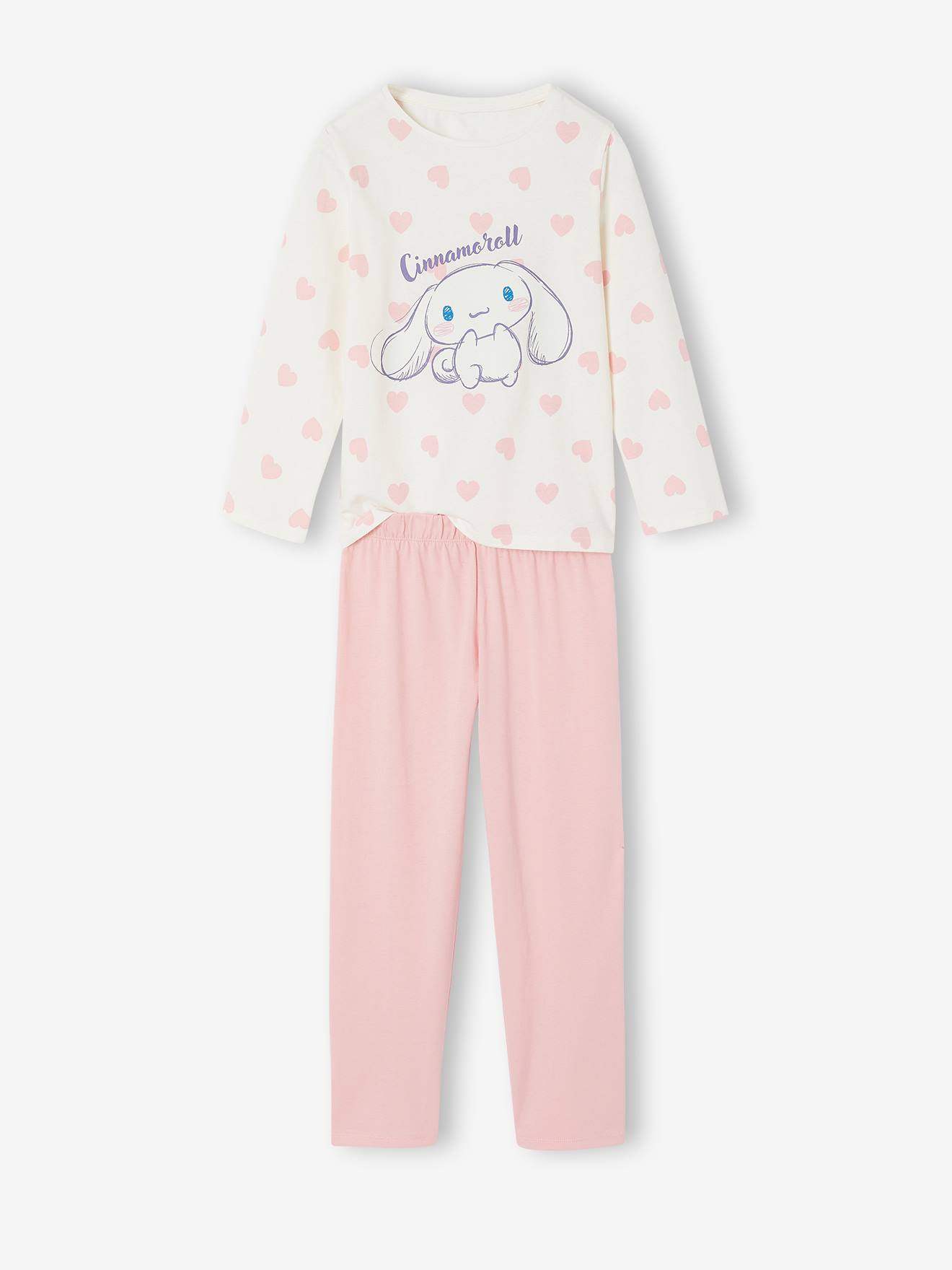 Schlafanzug Mädchen Cinnamoroll mit Herzprint HELLO KITTY pudrig