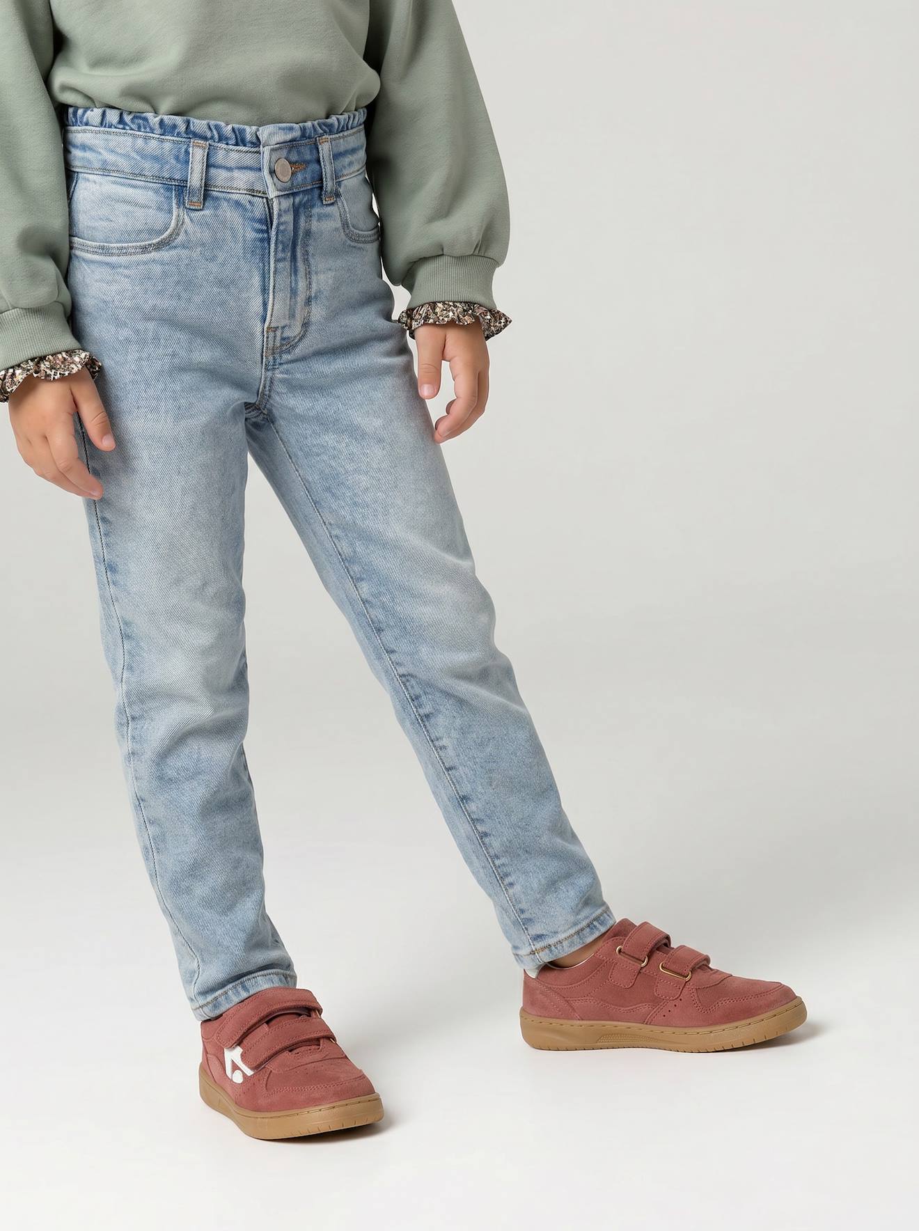 Slim-Fit-Jeans mit Rüschenbund Mädchen Hüftweite REGULAR