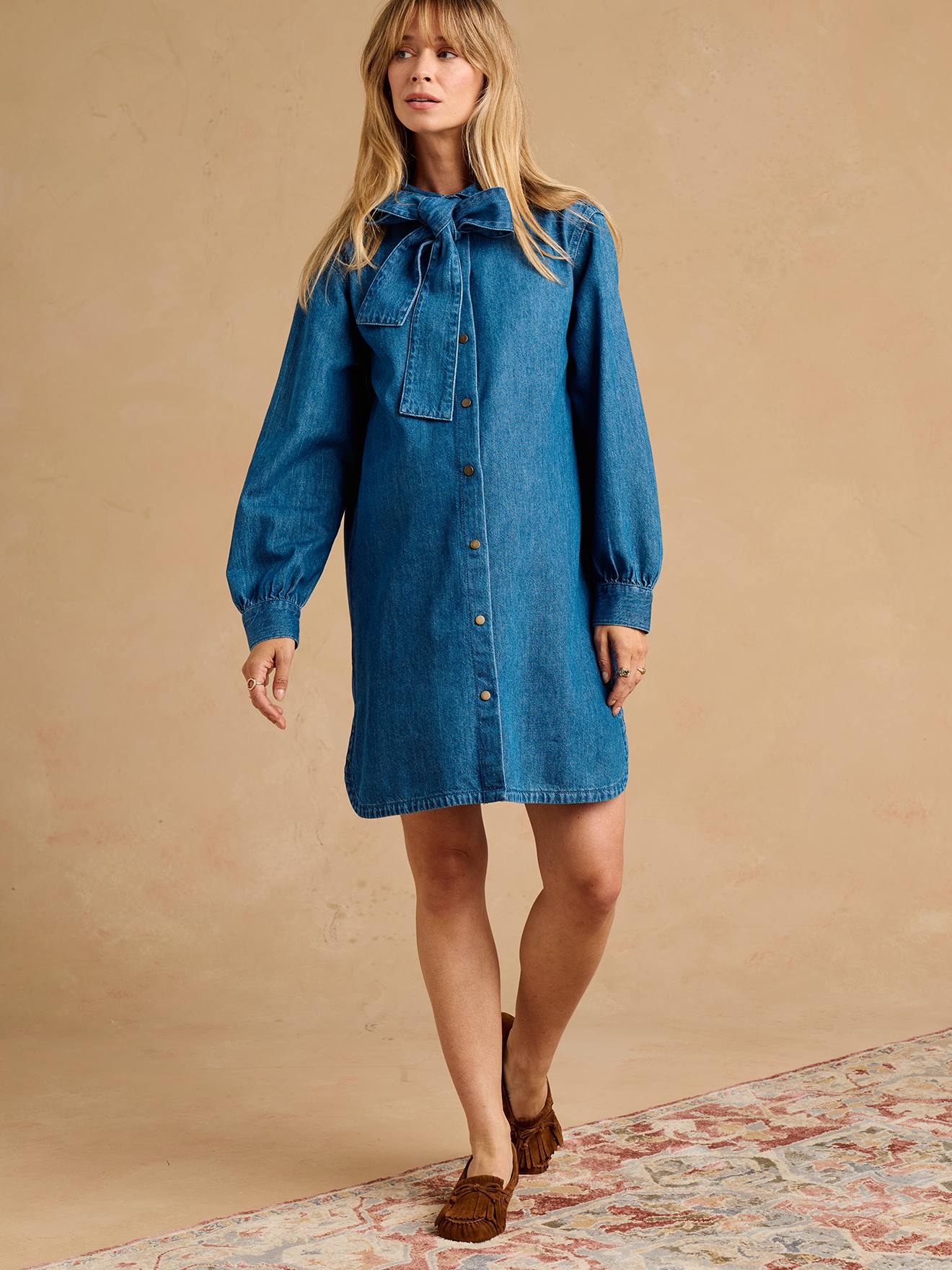 Hemdblusenkleid für Schwangerschaft & Stillzeit