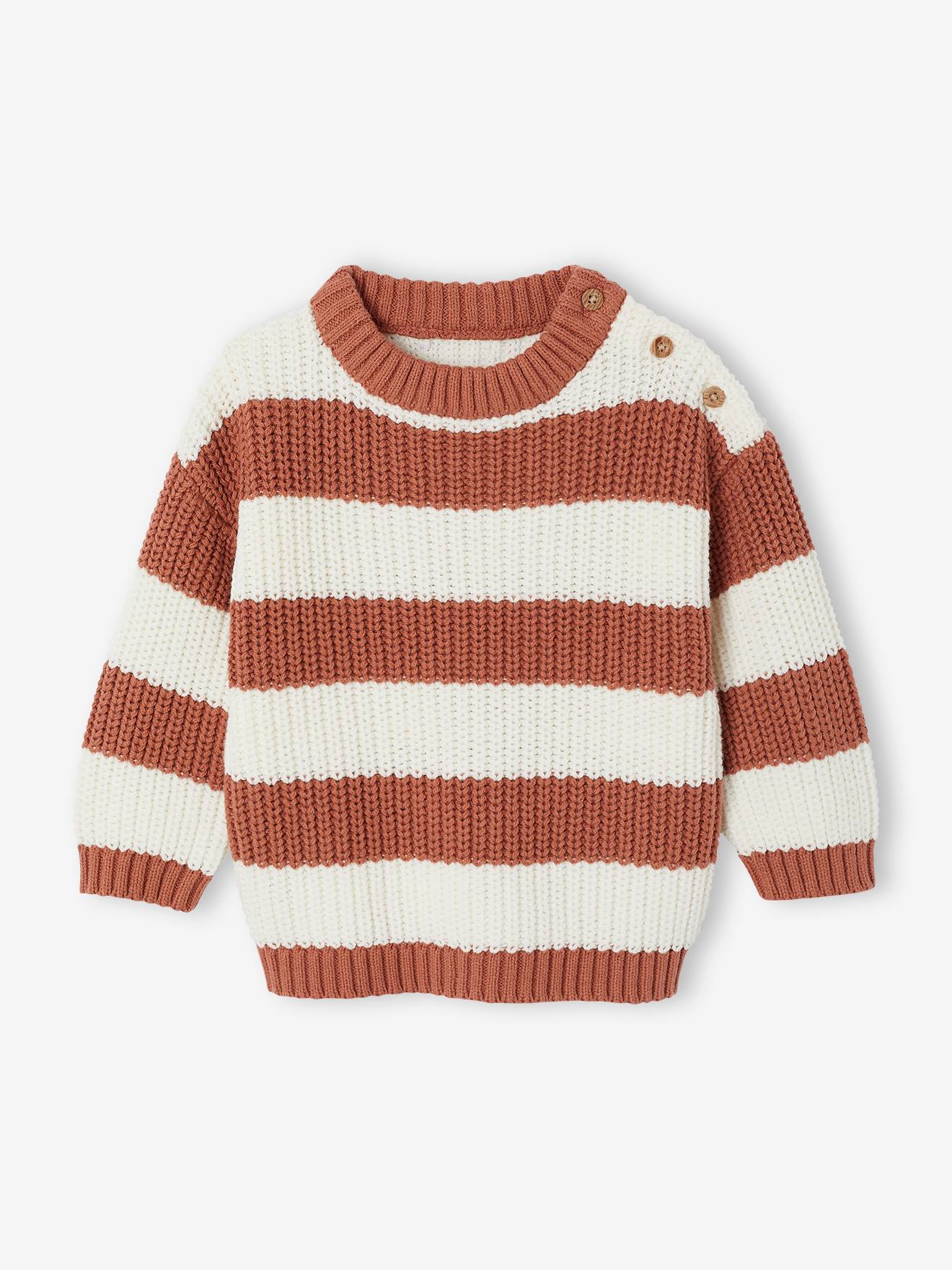 Gestreifter Baby Strickpullover