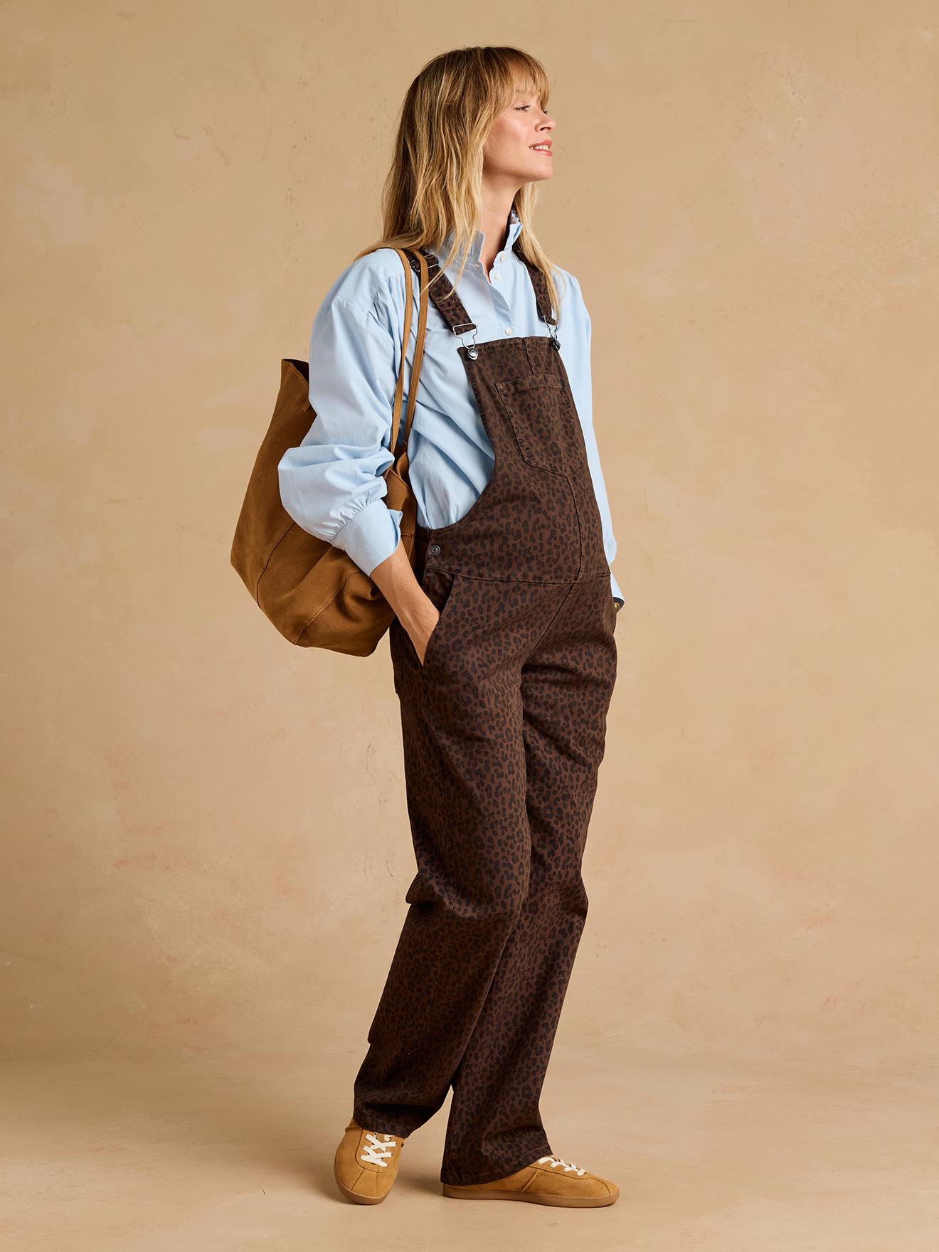 Umstands-Latzhose Leo-Print