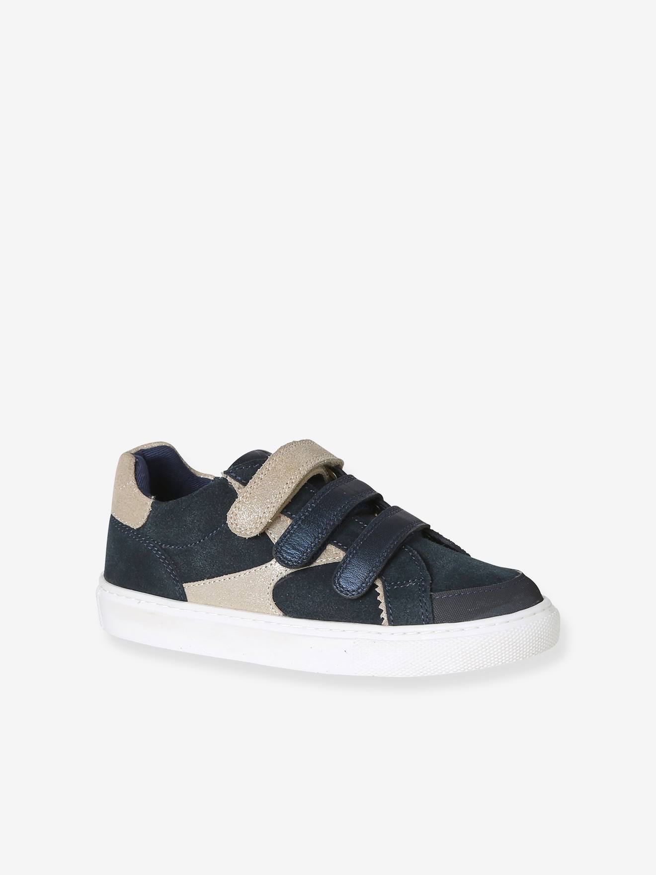 Kinder Leder-Sneakers mit Klett