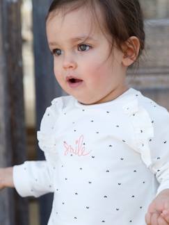 Babymode-Mädchen Baby Sweatshirt mit Rüschen