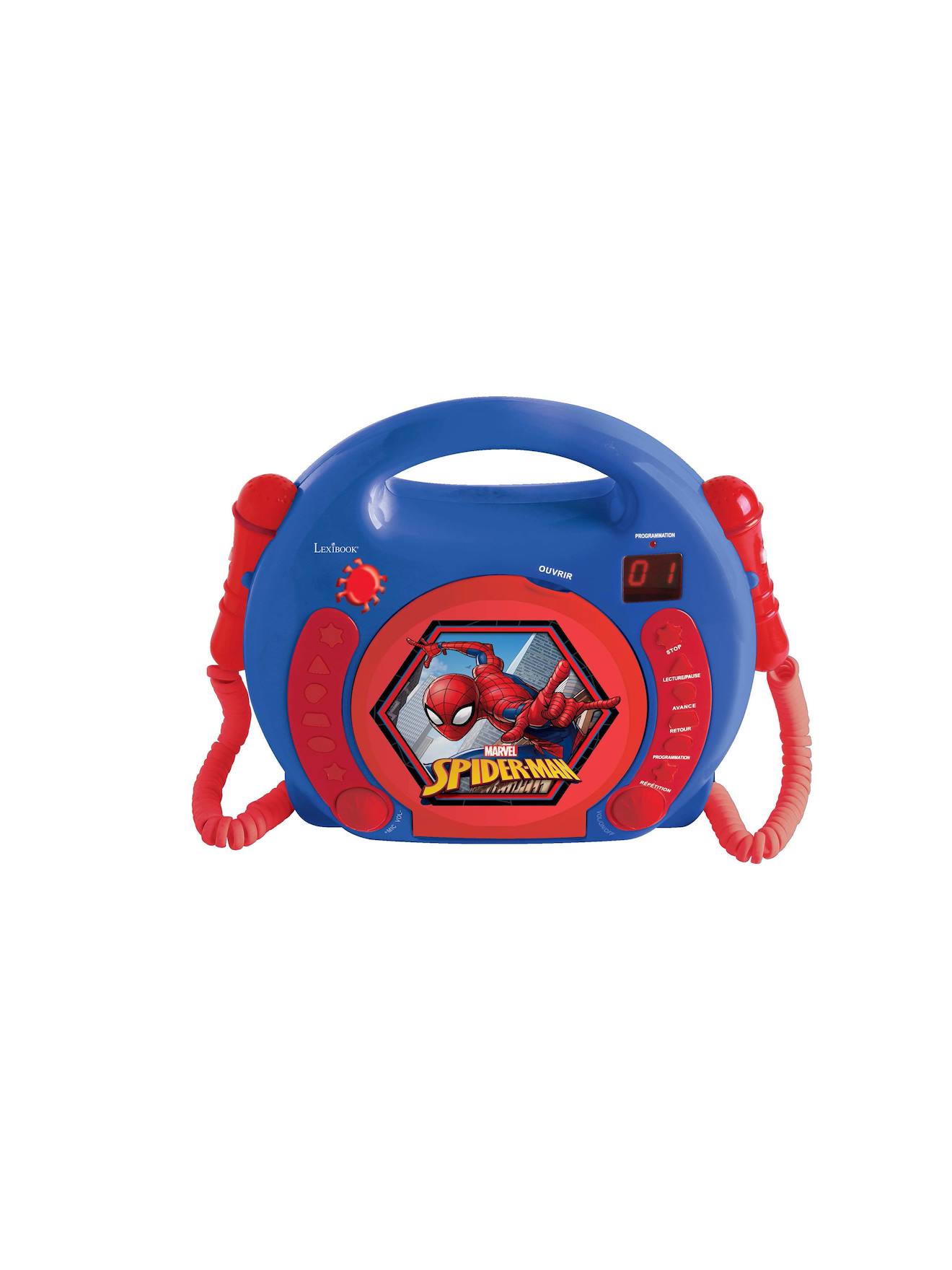 Lexibook Spider-Man Tragbarer Cd-Player Mit 2 Mikrofonen Mehrfarbig Einheitsgröße - Image 3