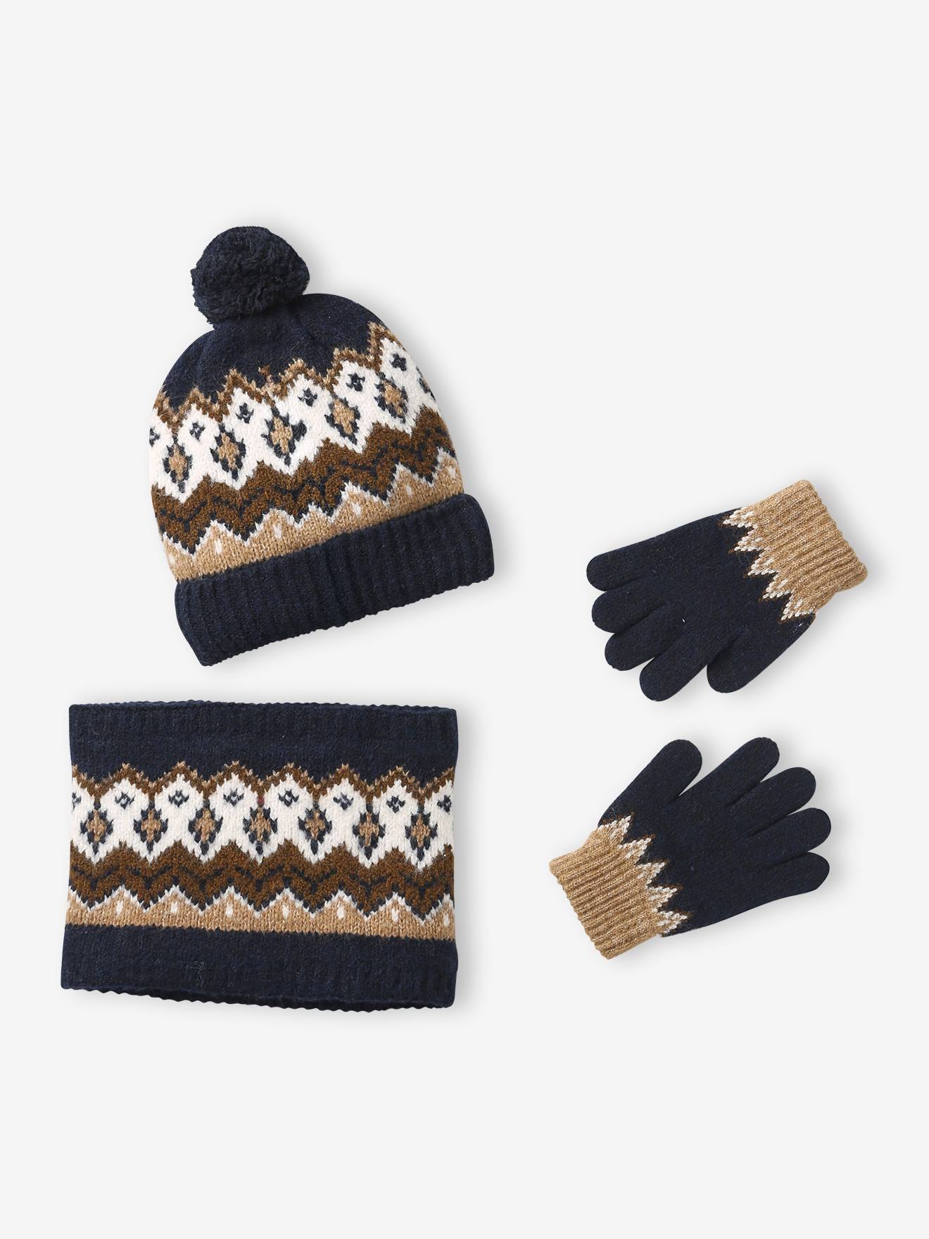 Set aus Mütze
