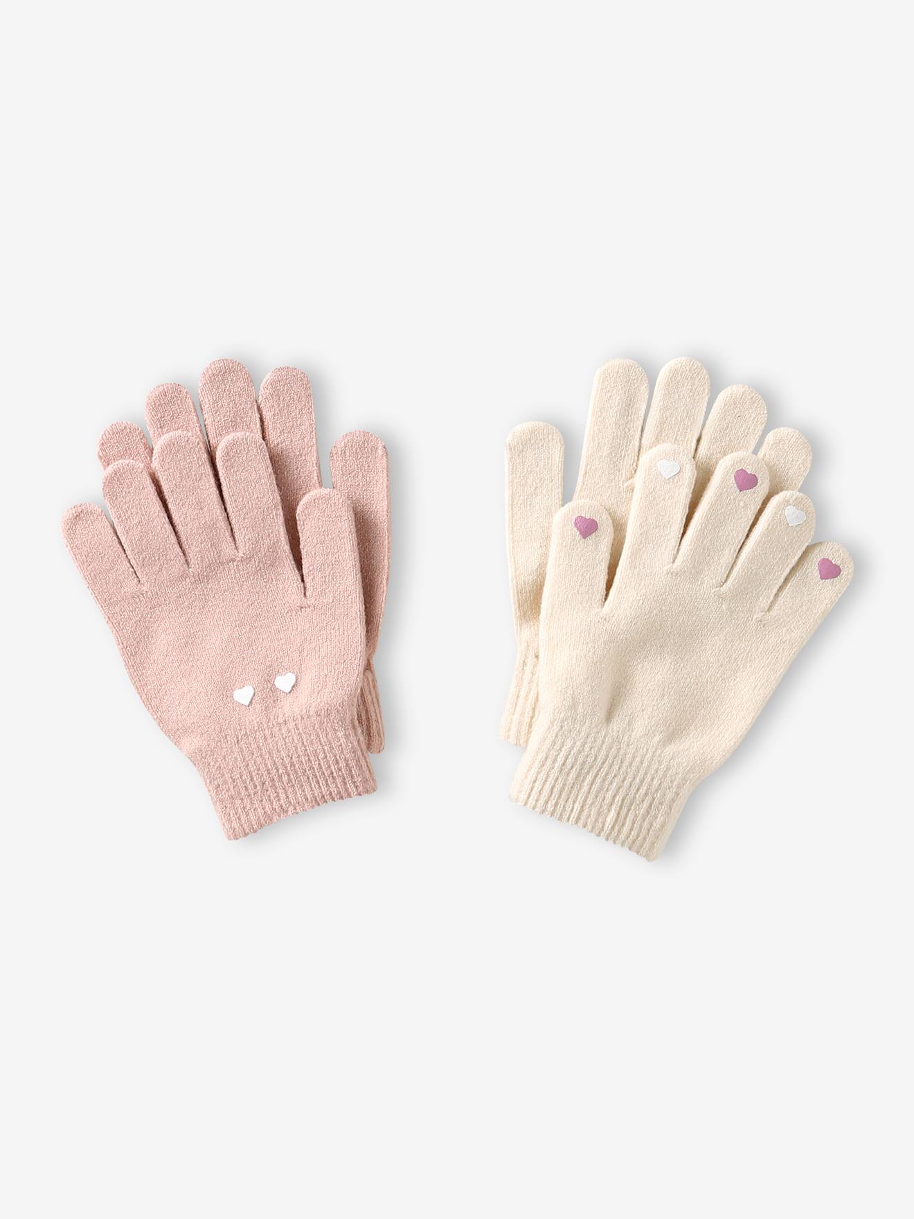 2er-Pack mitwachsende Mädchen Handschuhe