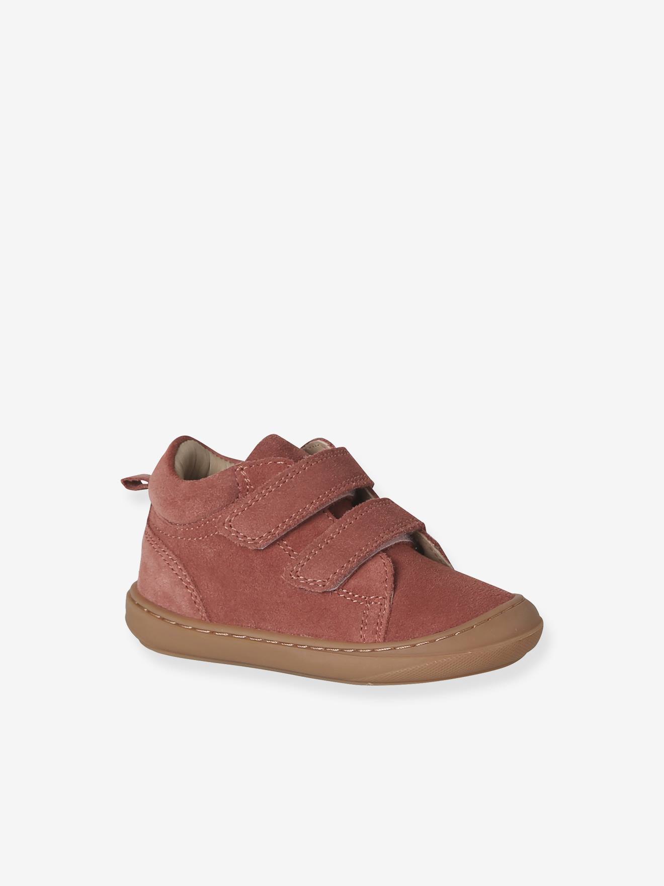 Baby Lauflernschuhe mit Klett aus weichem Leder